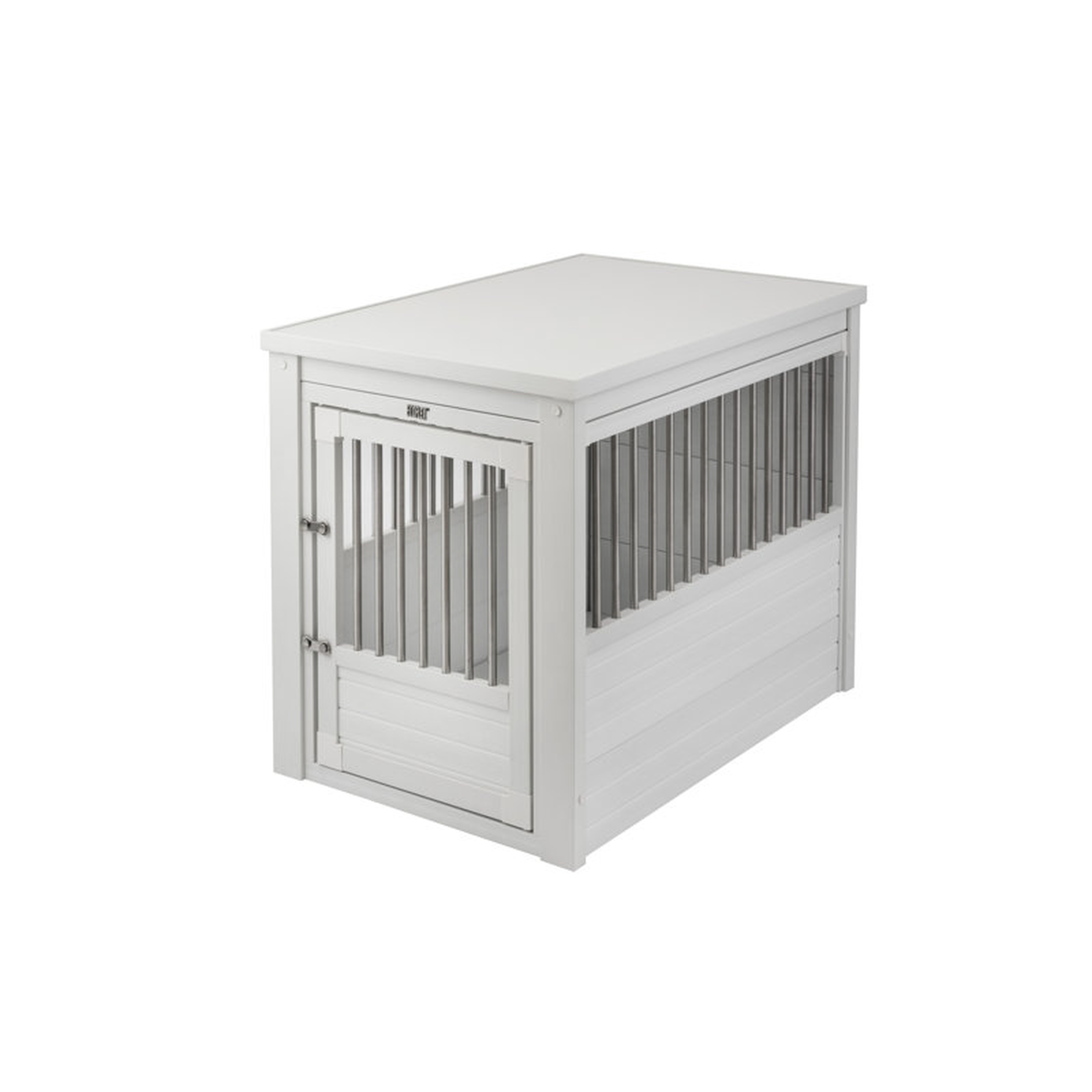 Ginny Pet Crate - Antique White, Large - Wayfair
