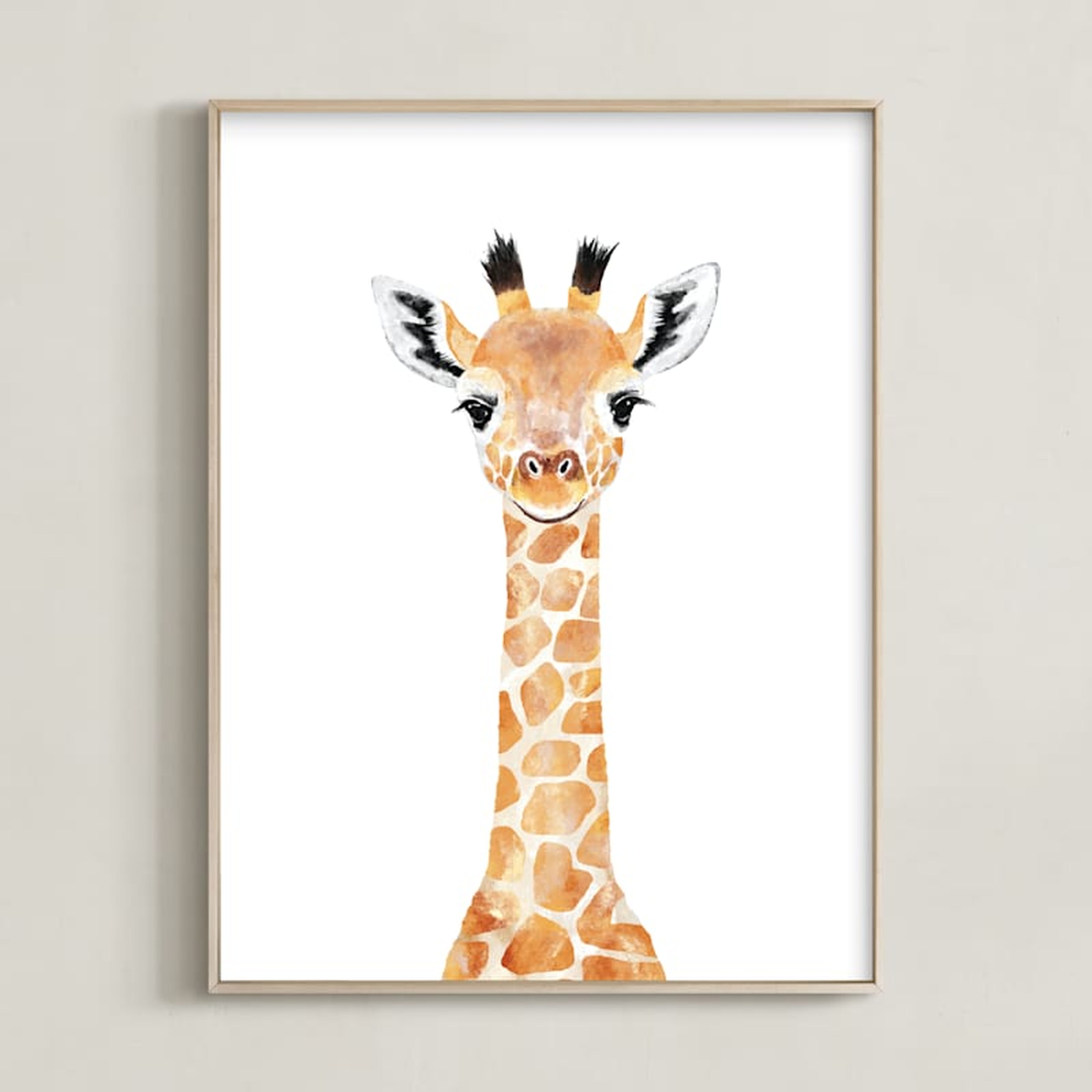 Baby Giraffe 2 - Minted