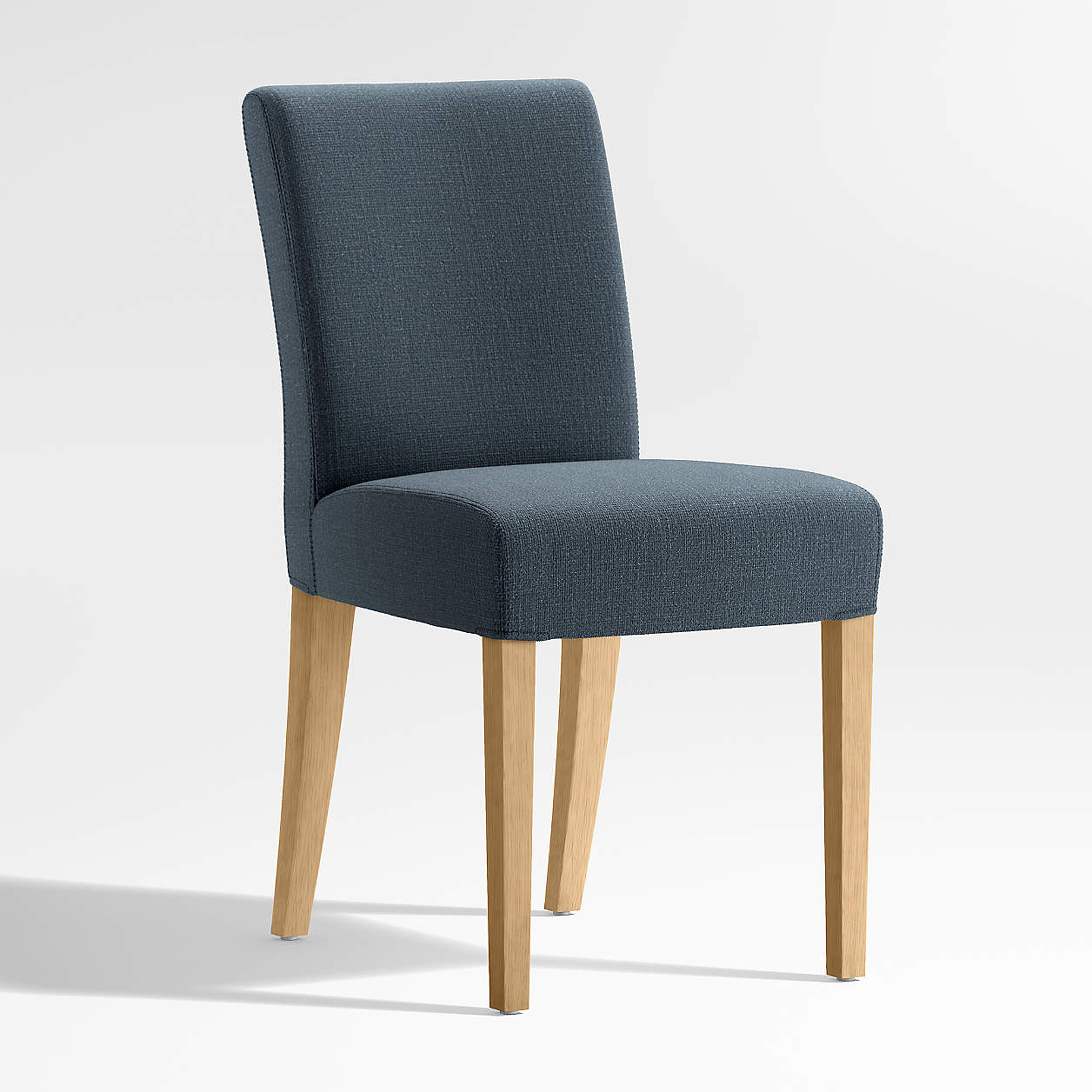 Lowe Navy Upholstered Dining Chair - Crate and Barrel