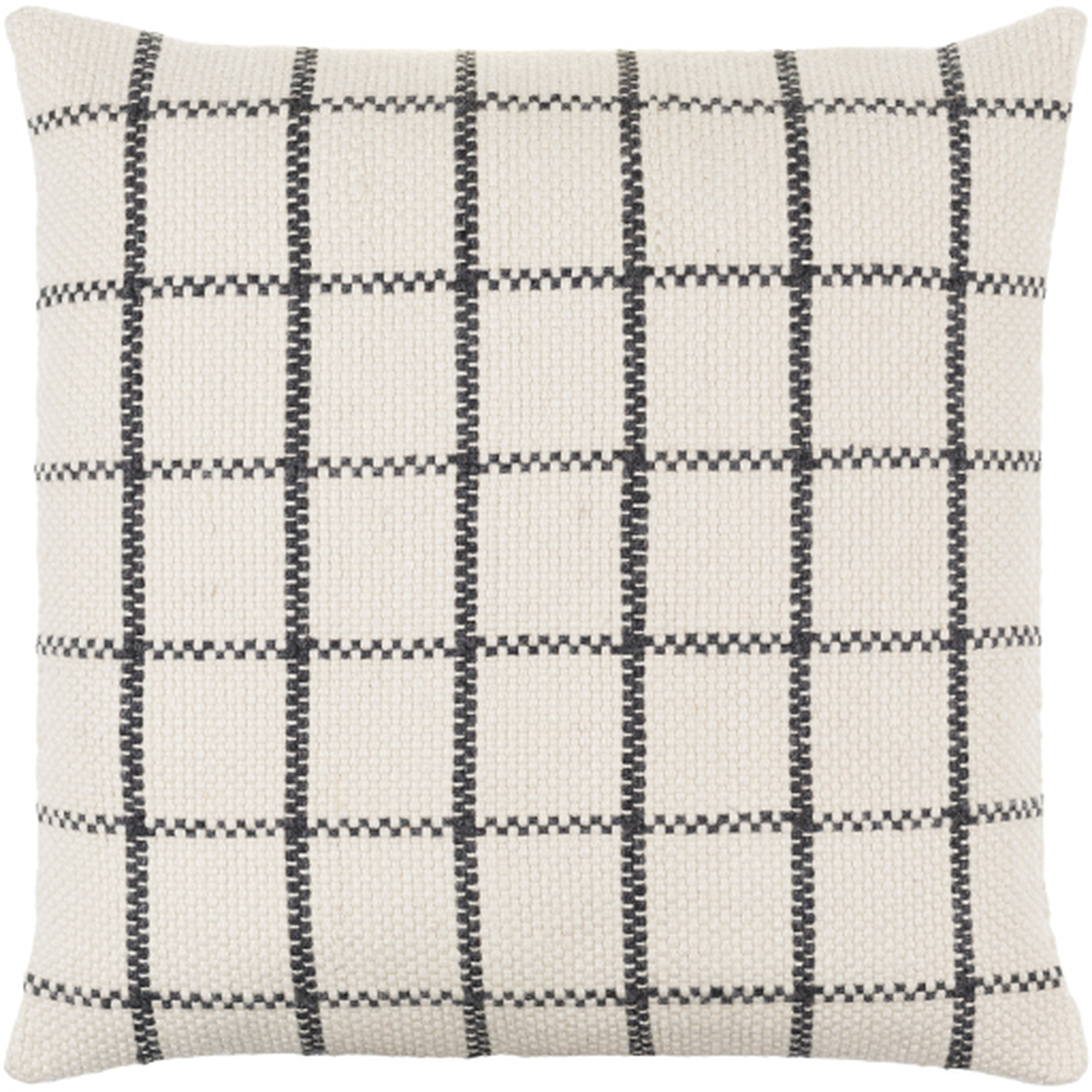 Livabliss Charmaine CRM-001 22"L x 22"W Polyester Filled Pillow - Surya