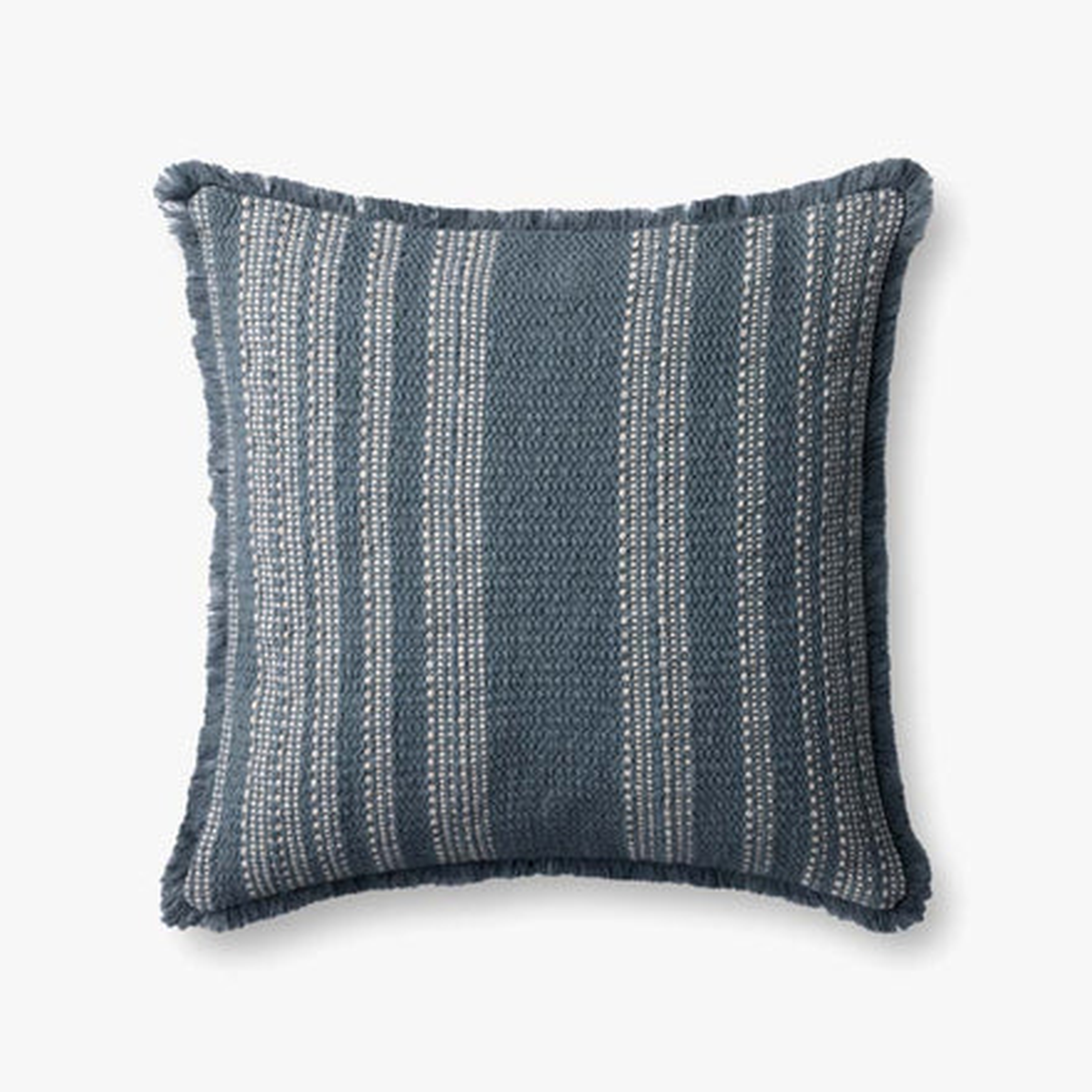 Pll0131 Blue / Ivory Pillow - Loloi Rugs