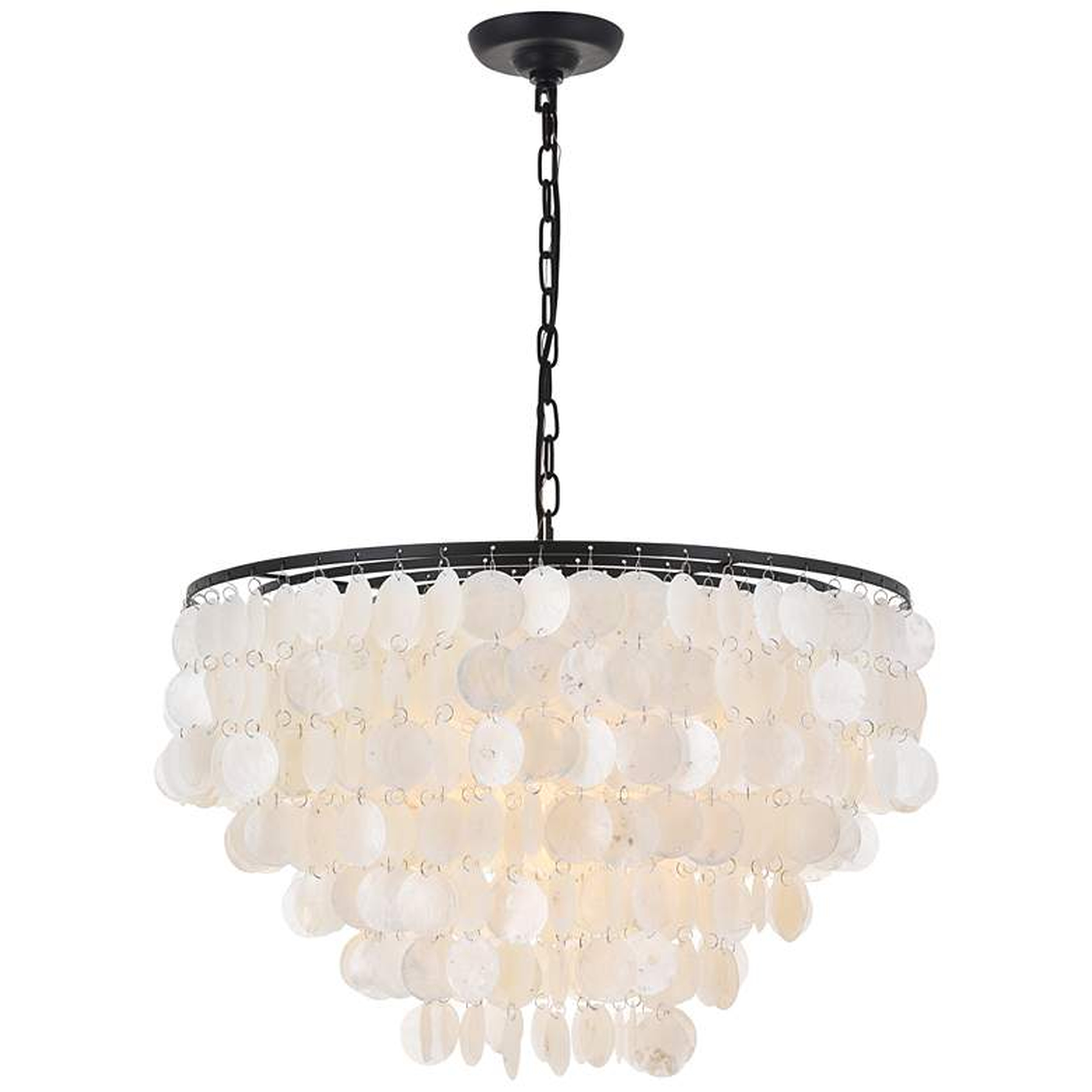 Selene 6 Lt Black Pendant - Lamps Plus