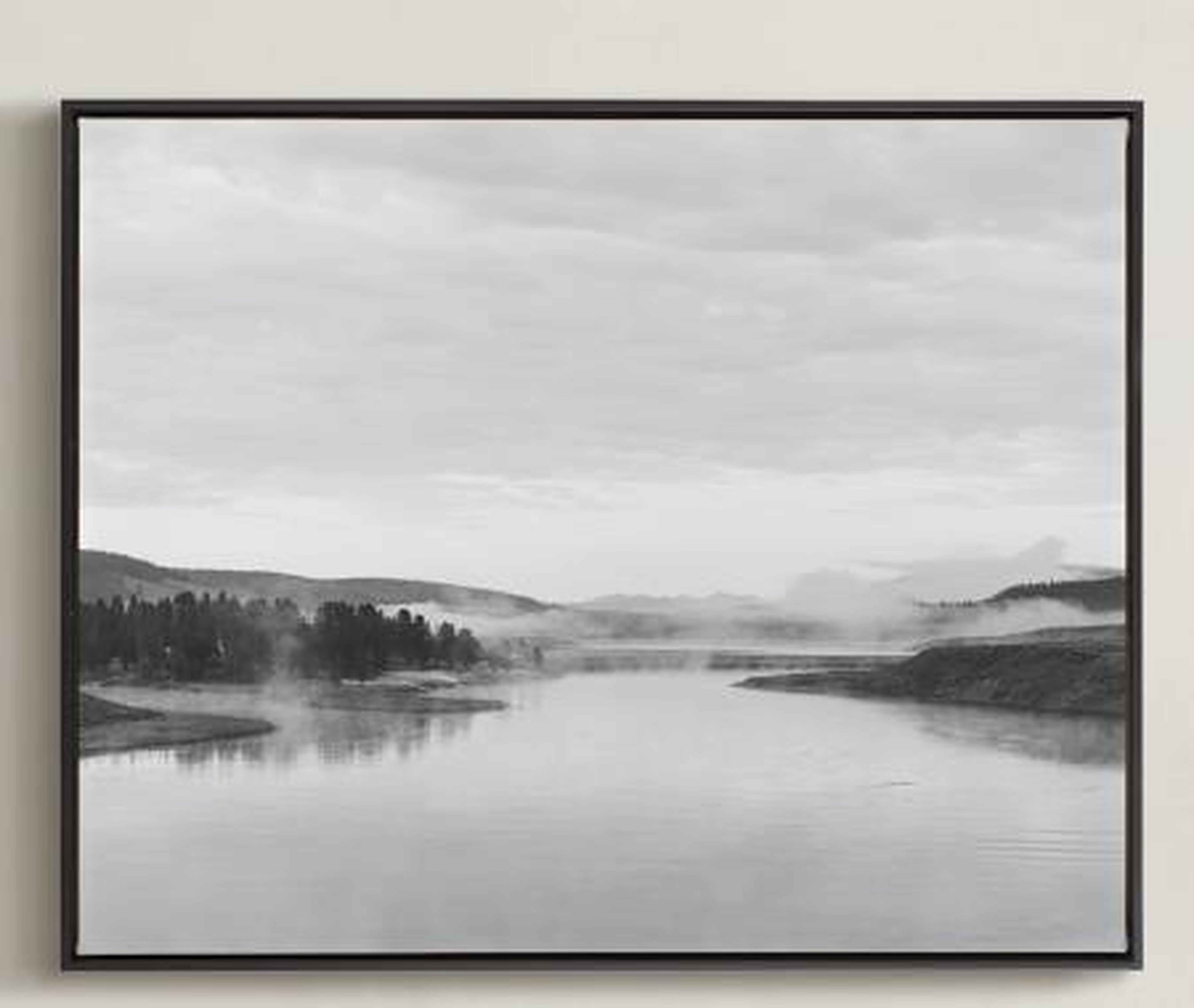 Misty Lake Canvas - Minted