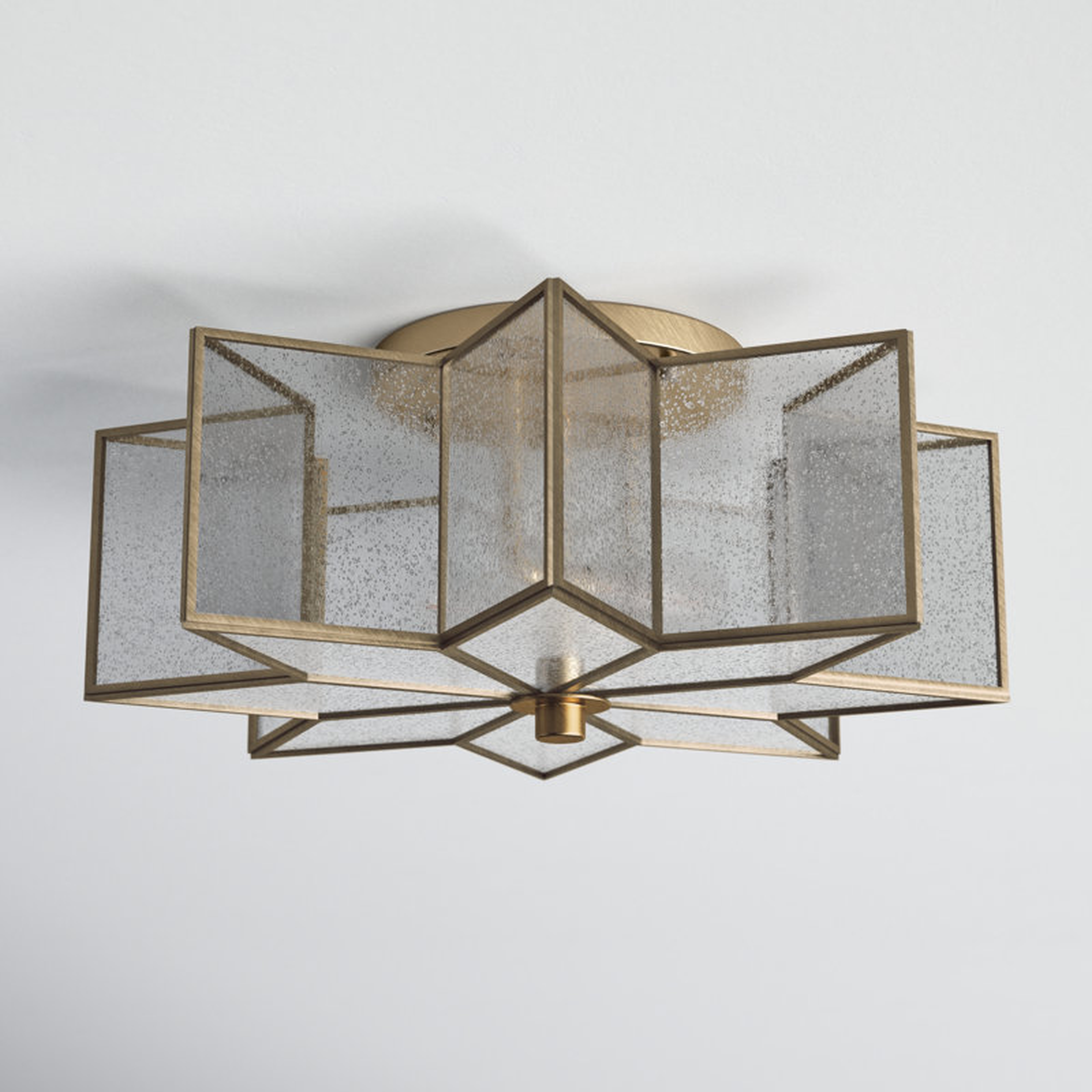 2 - Light 16" Unique/Statement Star Flush Mount - Wayfair