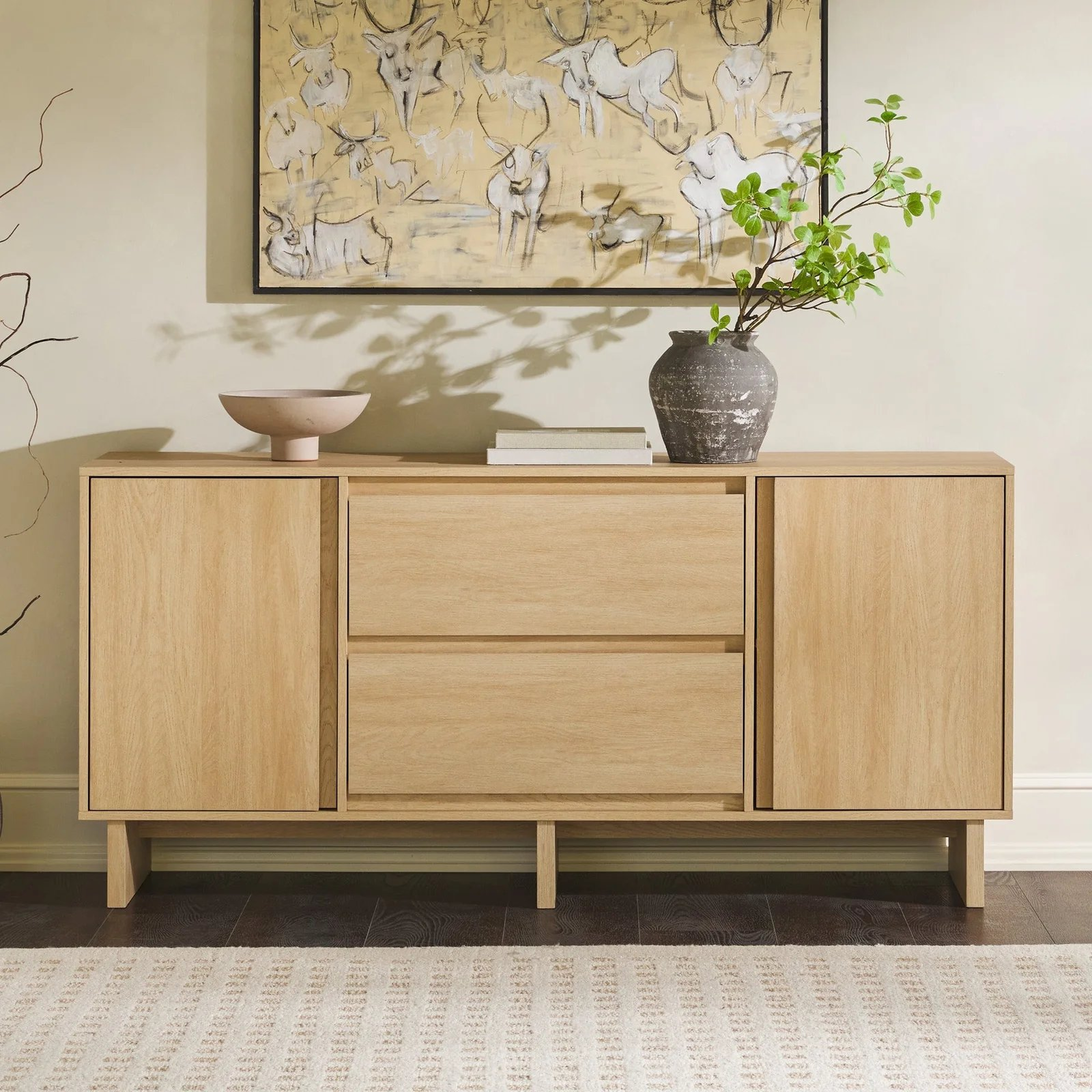 Maja 63" Minimalist Scandi Sideboard - Walker Edison