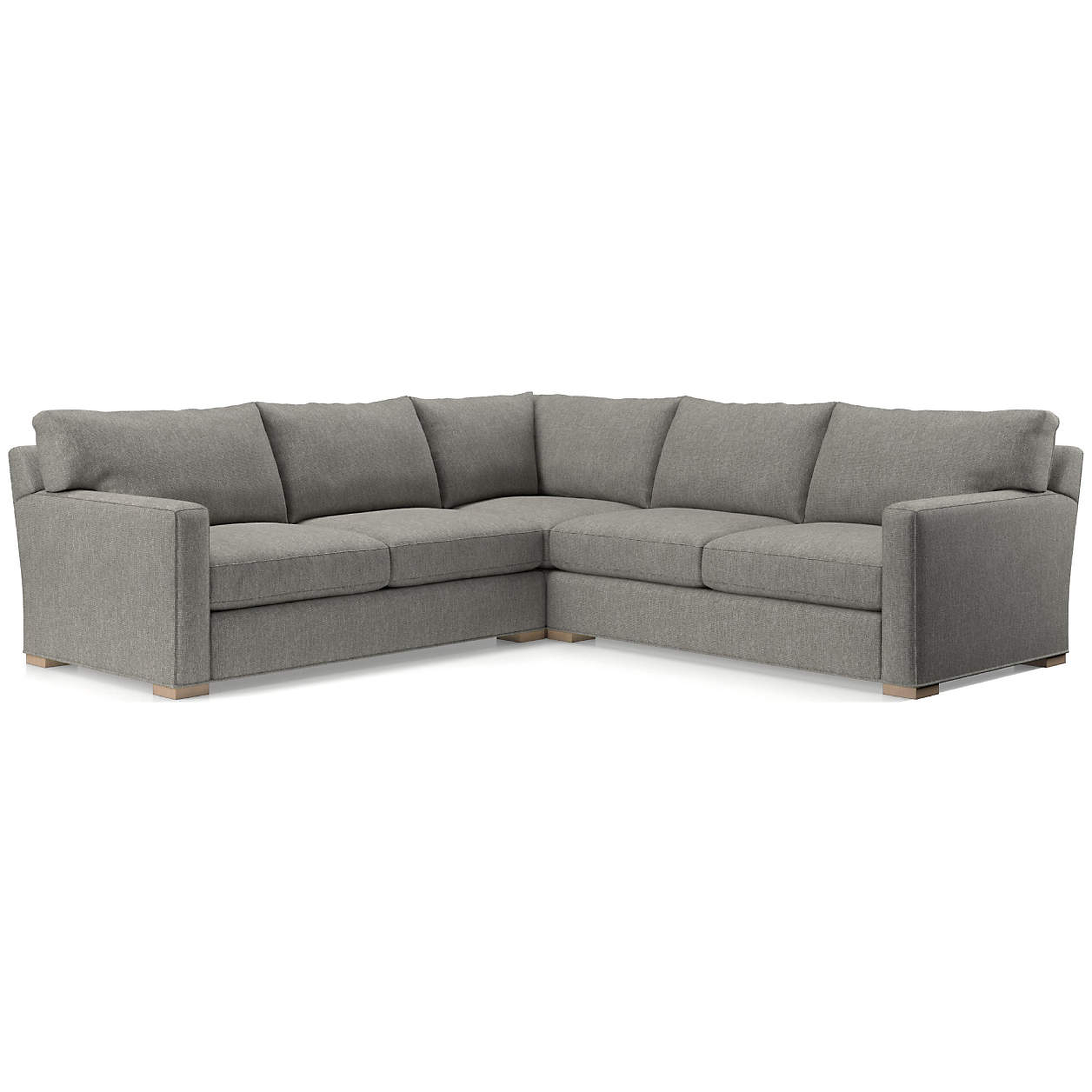 Axis 3-Piece Sectional Sofa / Icon Metal/ - Crate and Barrel