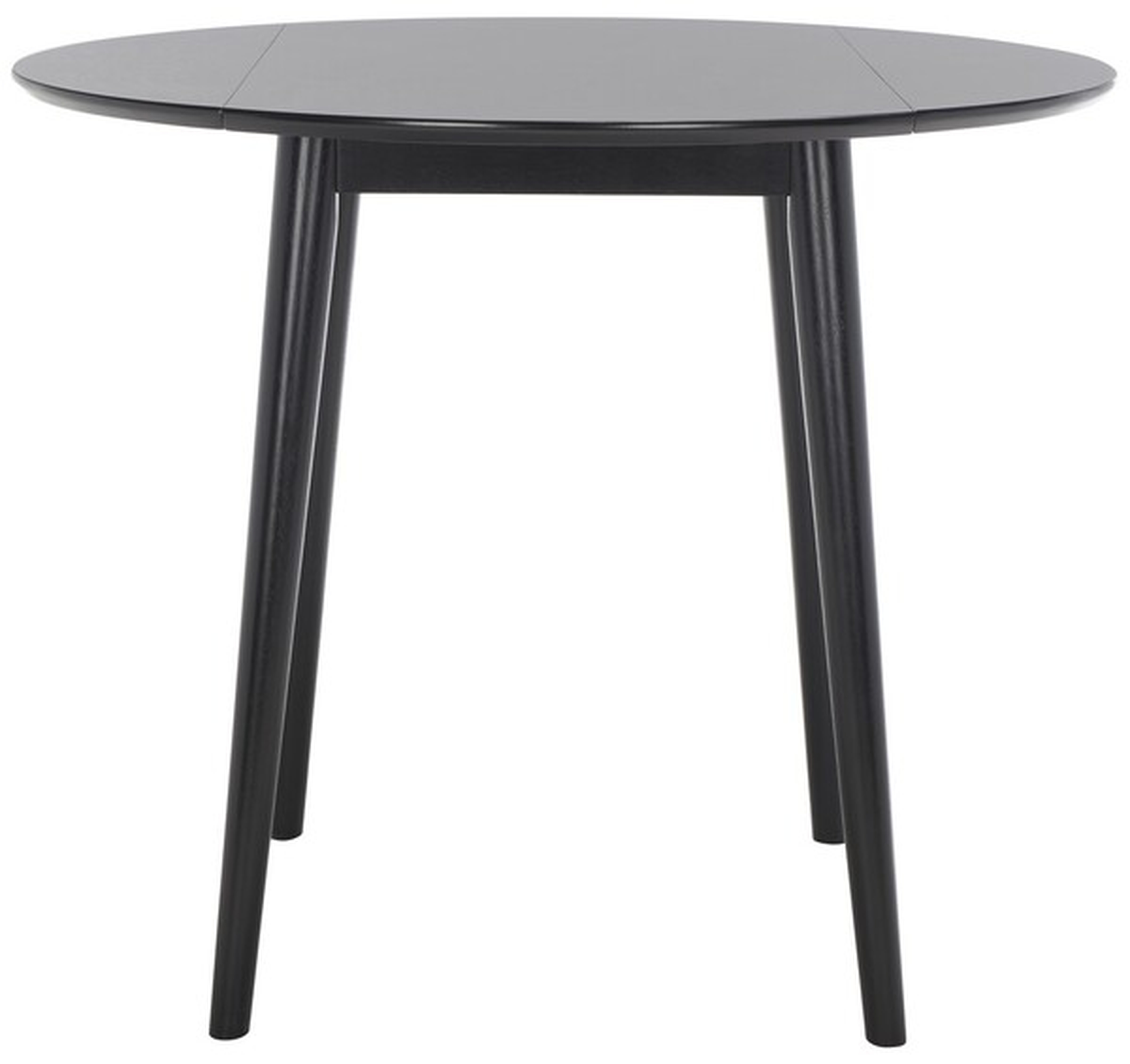 Lovell Folding Round Dining Table - Black - Safavieh - Safavieh