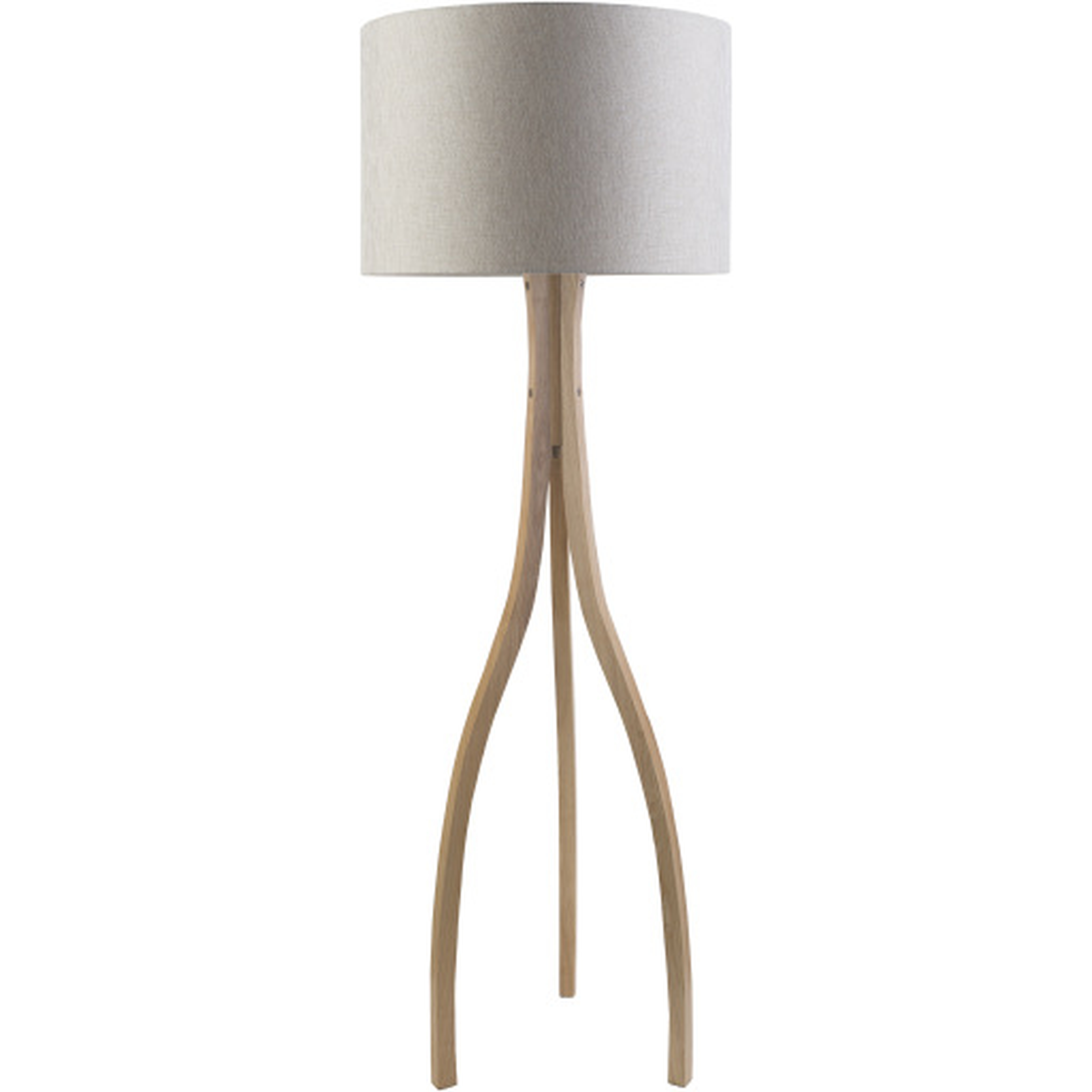 Duxbury  Natural 60"H x 20"W x 20"D Accent Floor Lamp - Surya