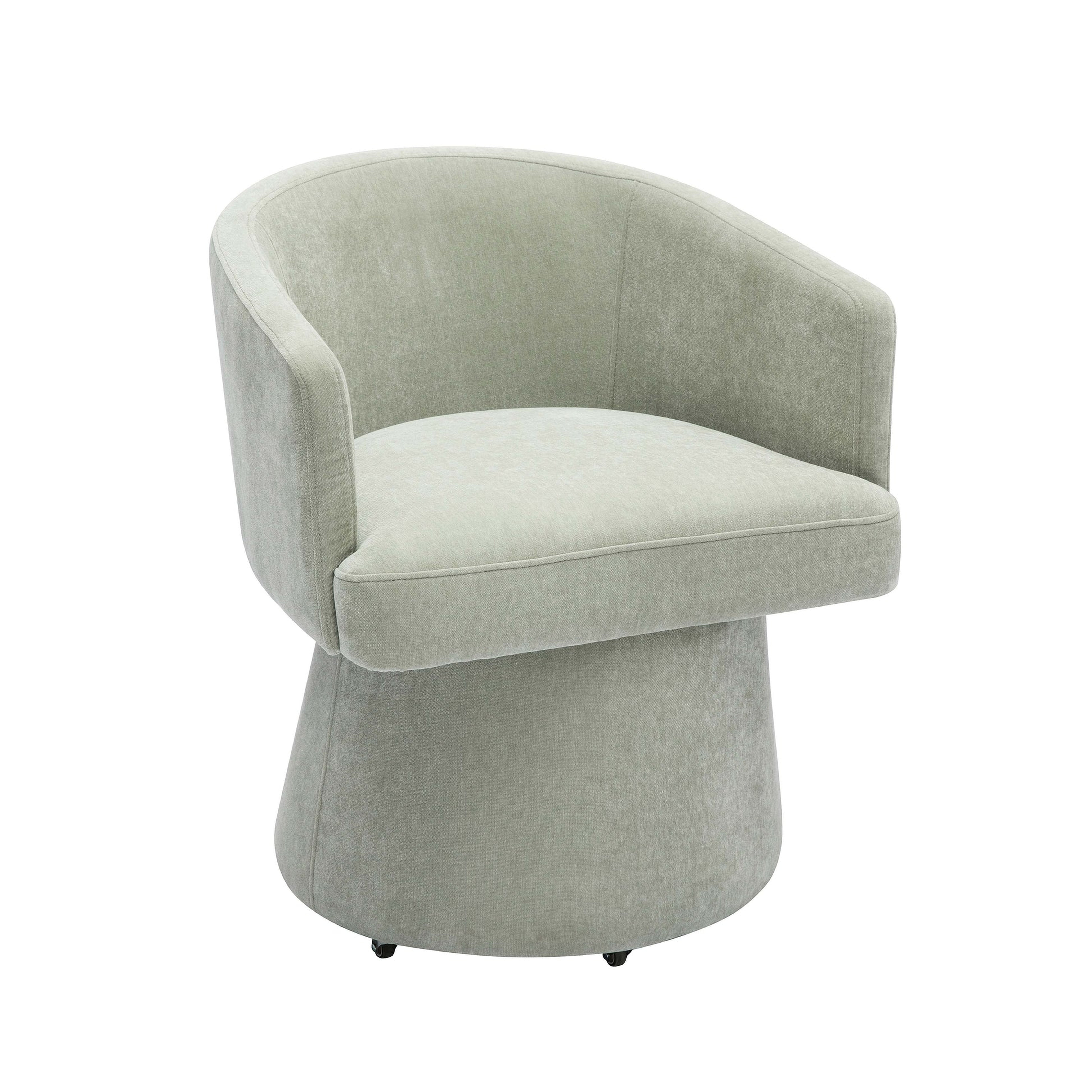 Kristen Upcycled Skye Rolling Desk Chair - TOV FURNITURE
