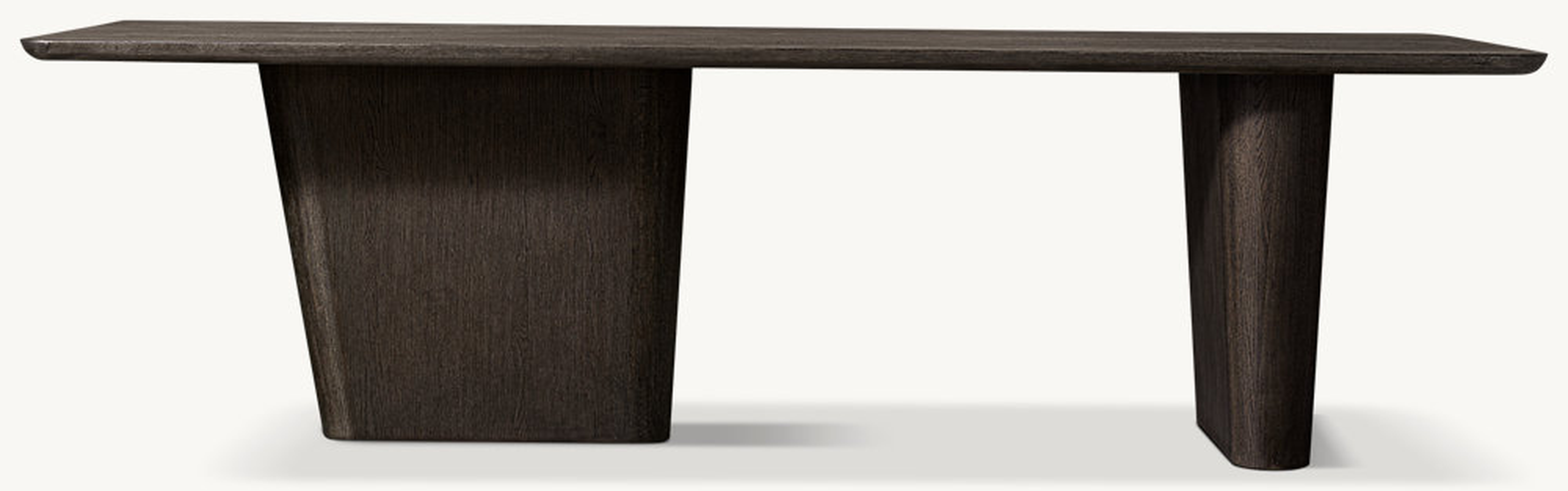 DALIA RECTANGULAR DINING TABLE - Black Oak - RH