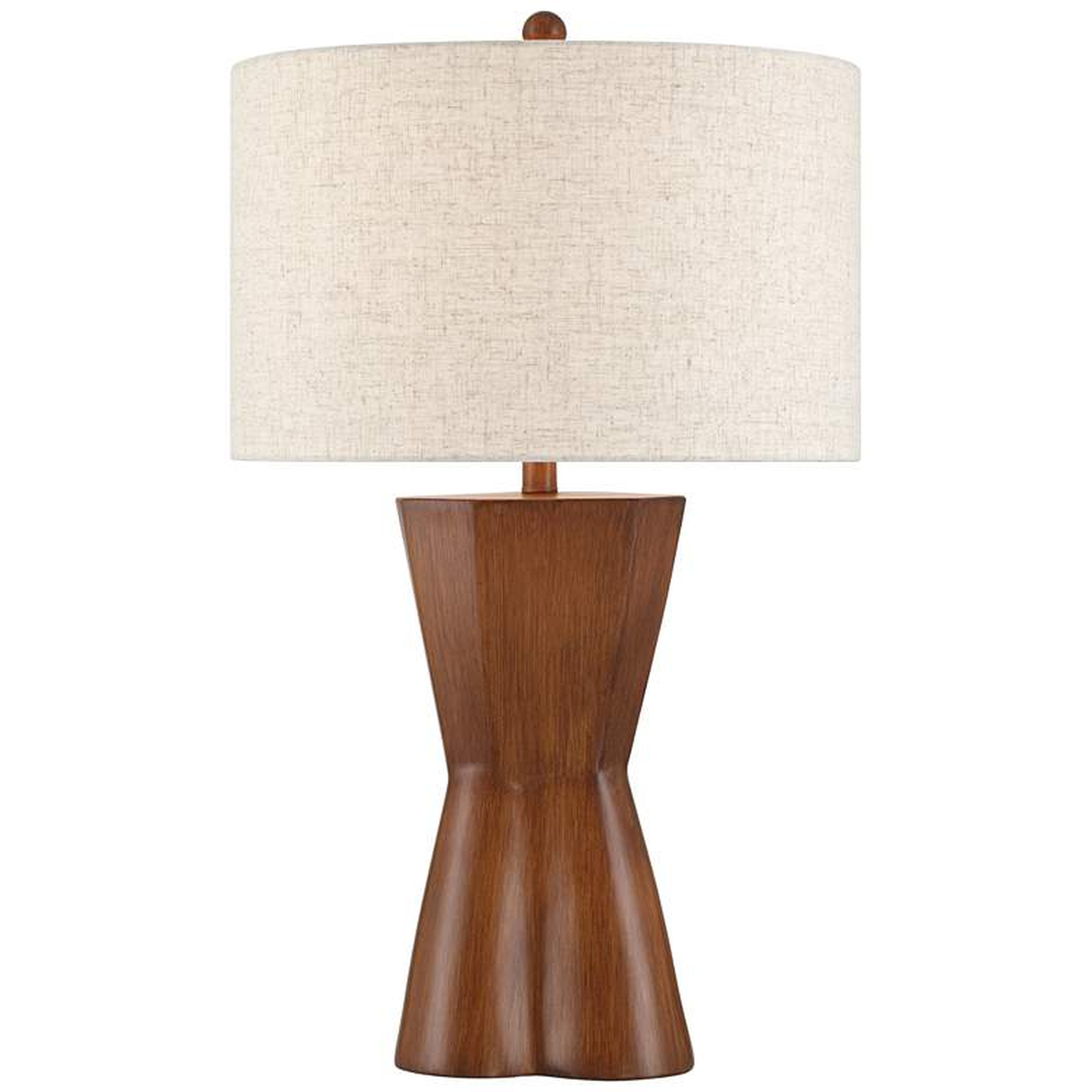 Possini Euro Tri 30" High Modern Faux Wood Table Lamp - Lamps Plus