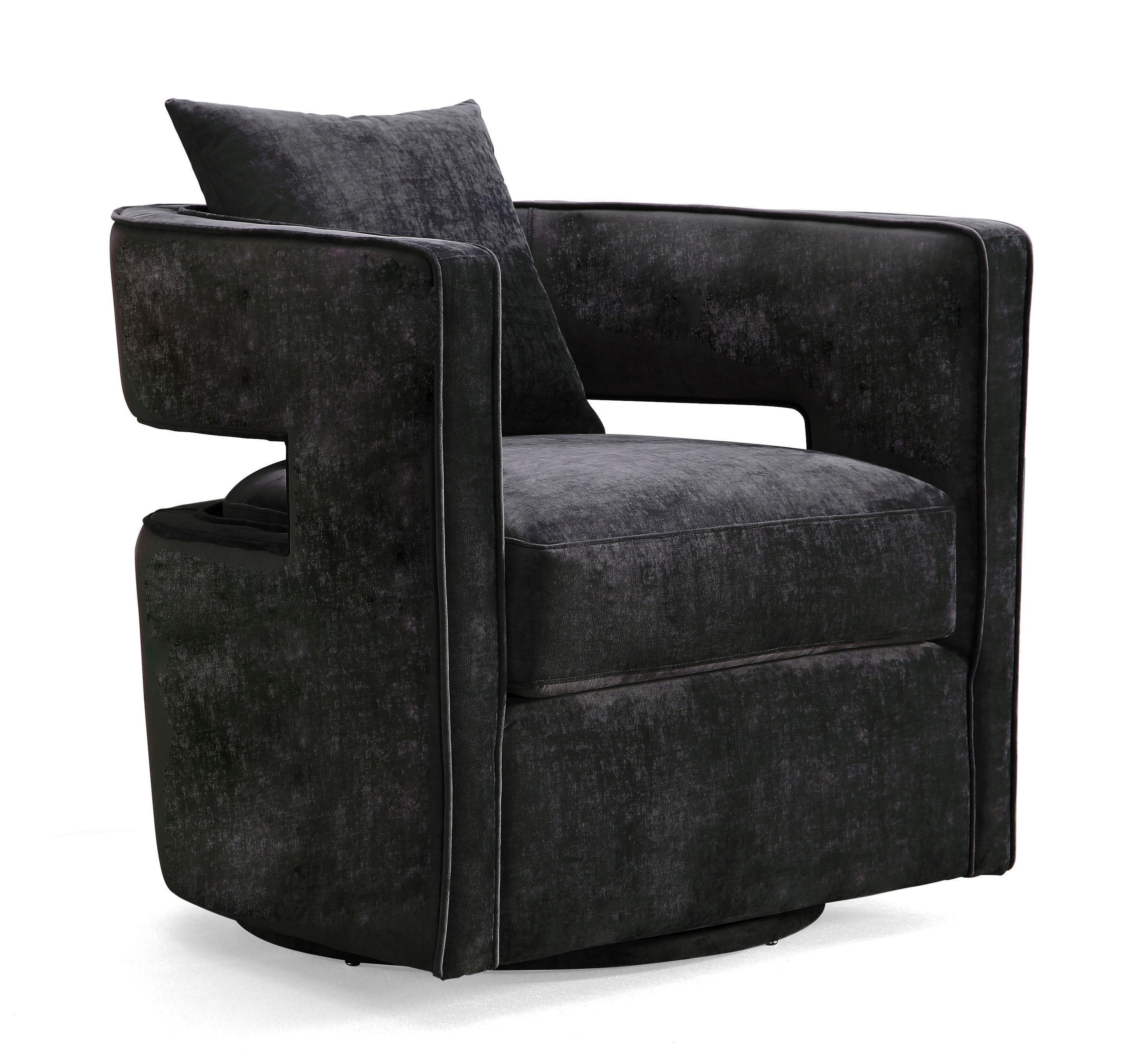 Daniela Velvet Swivel Accent Chair - TOV FURNITURE