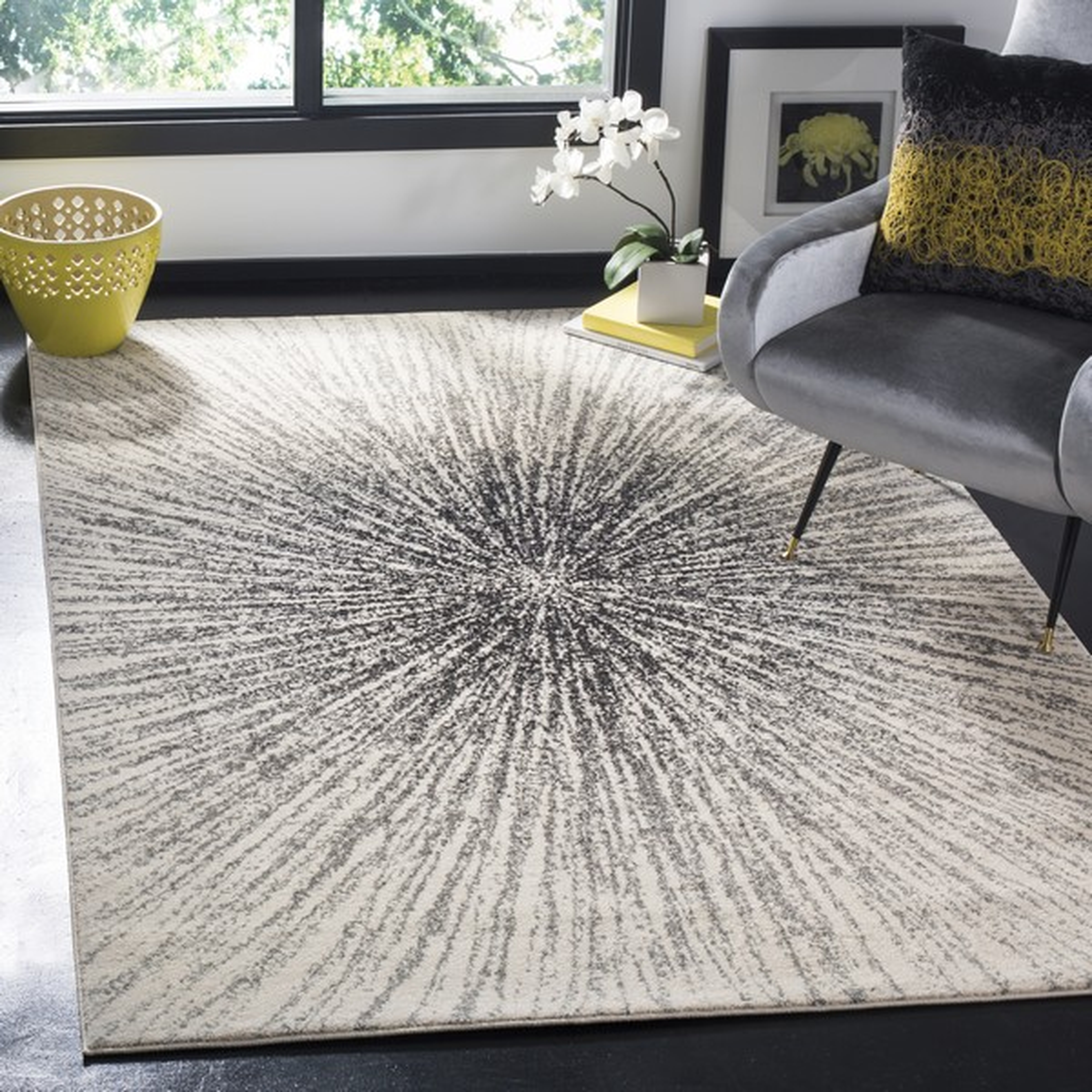 Arlo Home Woven Area Rug, EVK228K, Black/Ivory,  10' X 14' - Safavieh