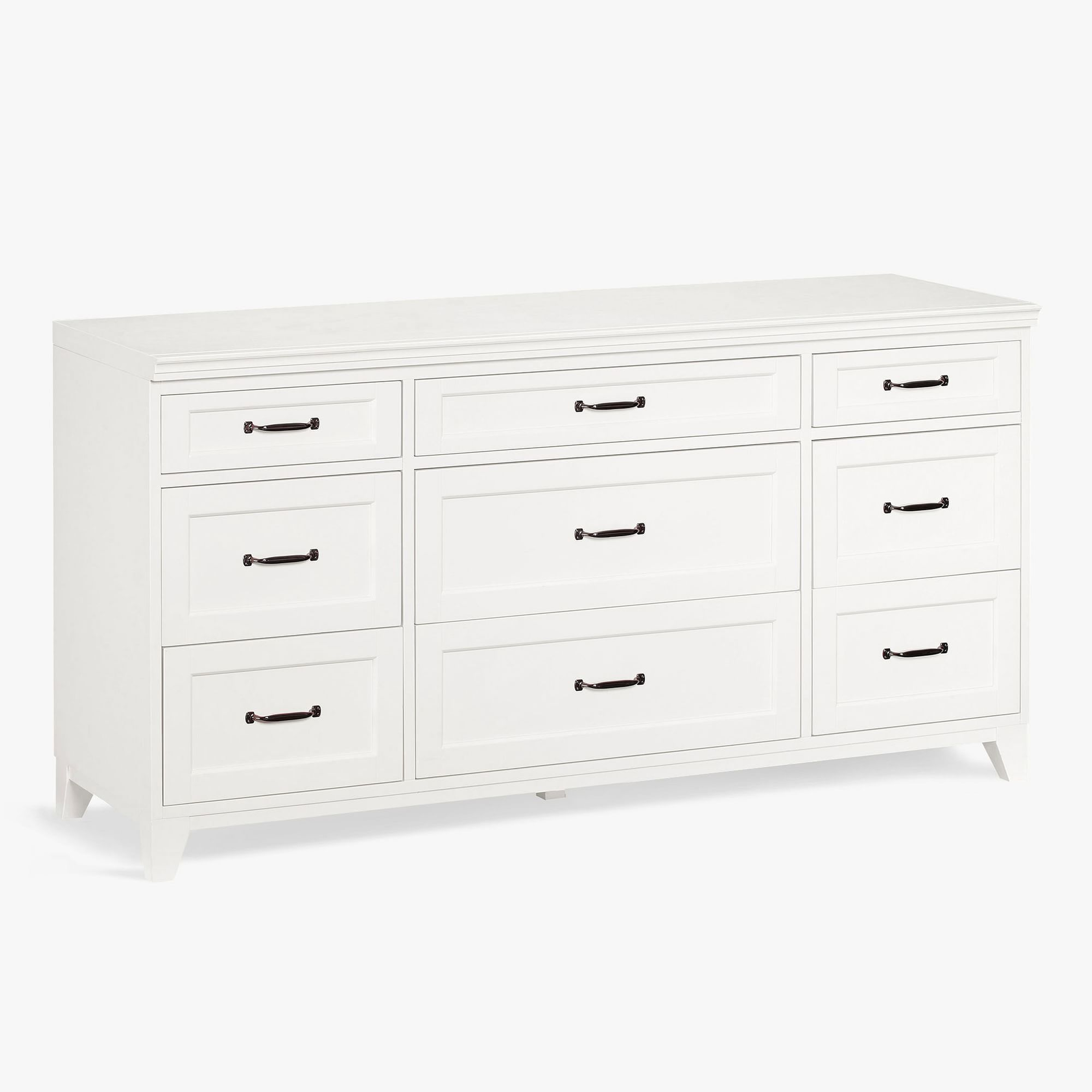 Hampton 9-Drawer Wide Dresser, Simply White - Pottery Barn Teen