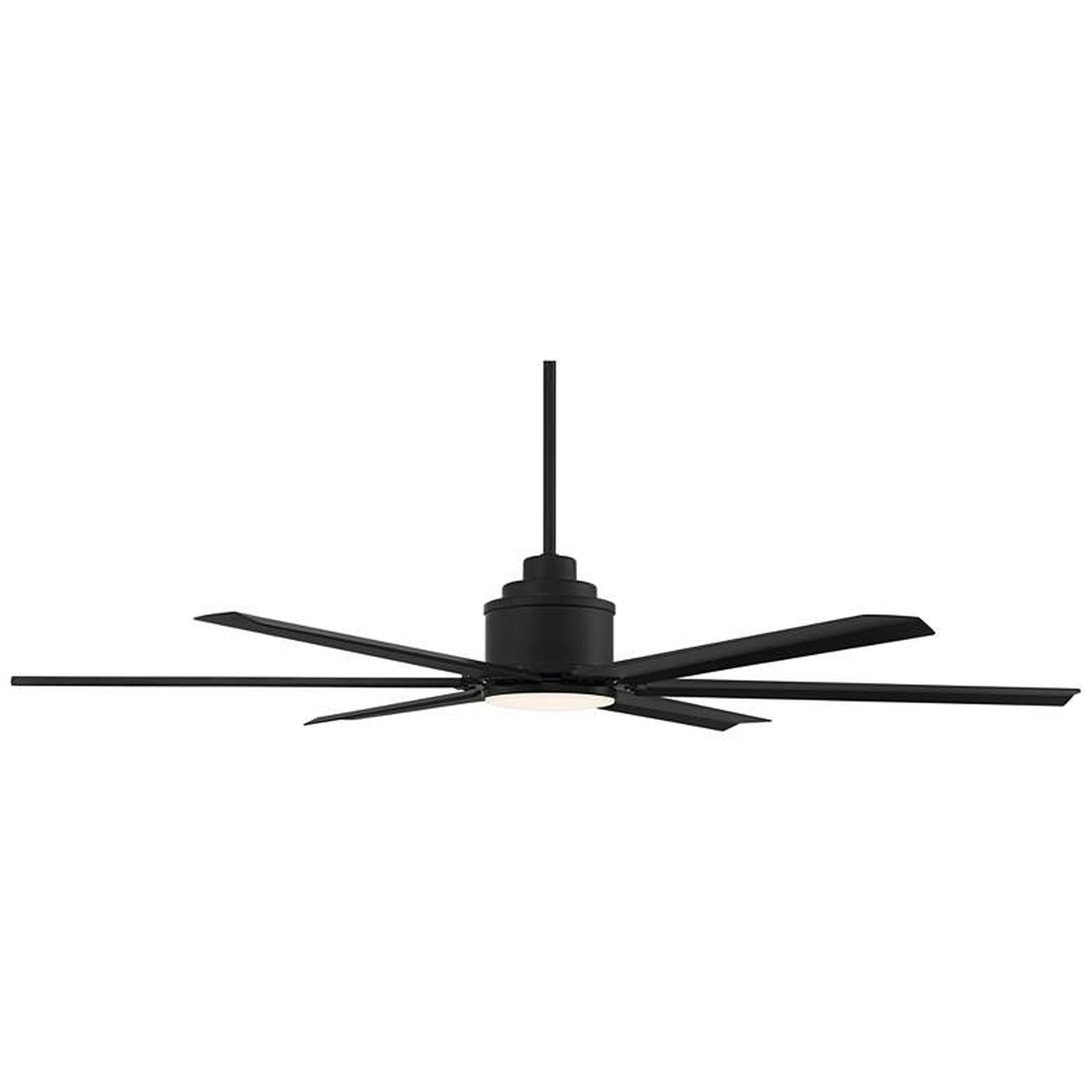 65" Casa Vieja Ultra Breeze Black Wet LED Ceiling Fan with Remote - Lamps Plus