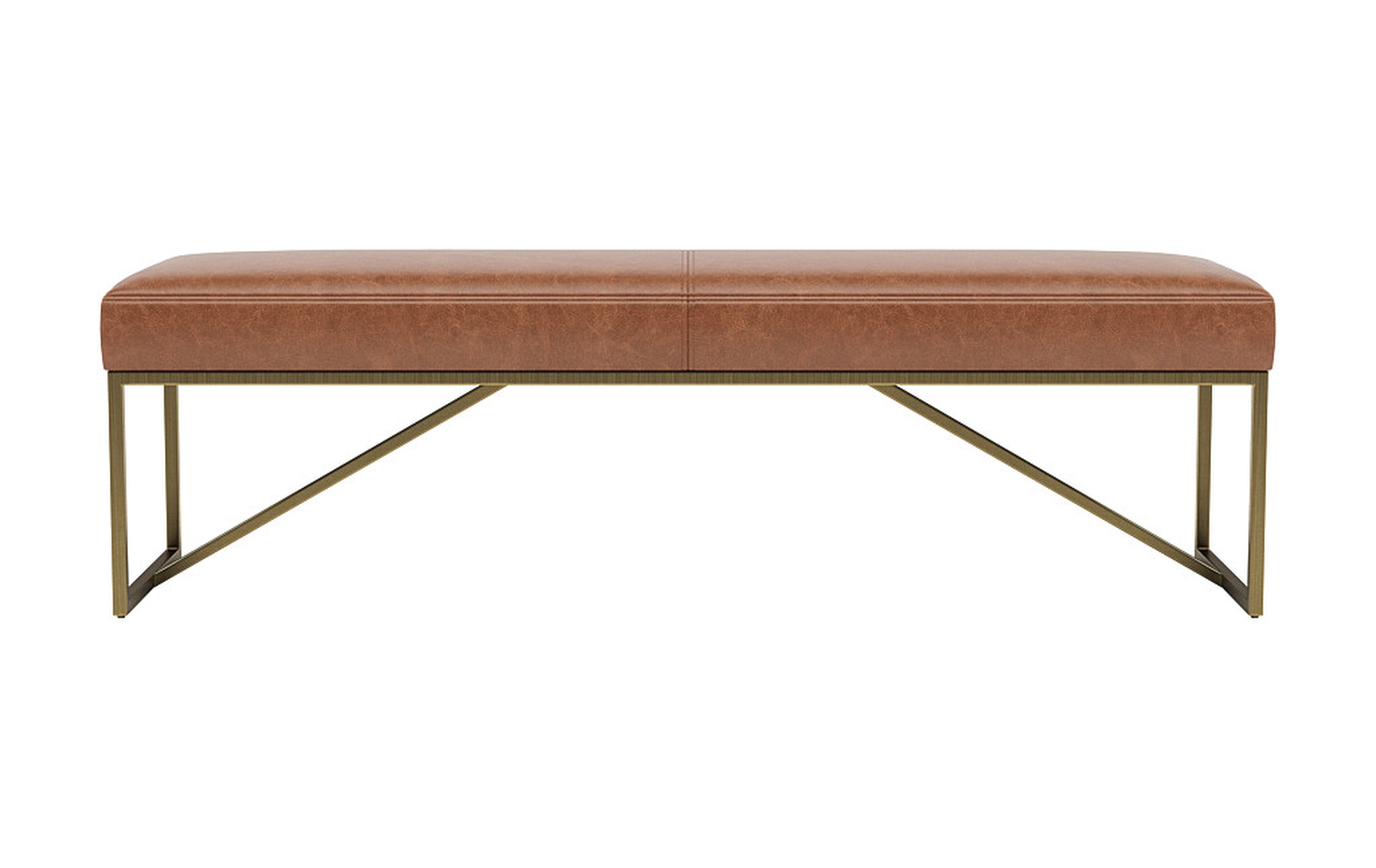 Otto Leather Bench - Interior Define