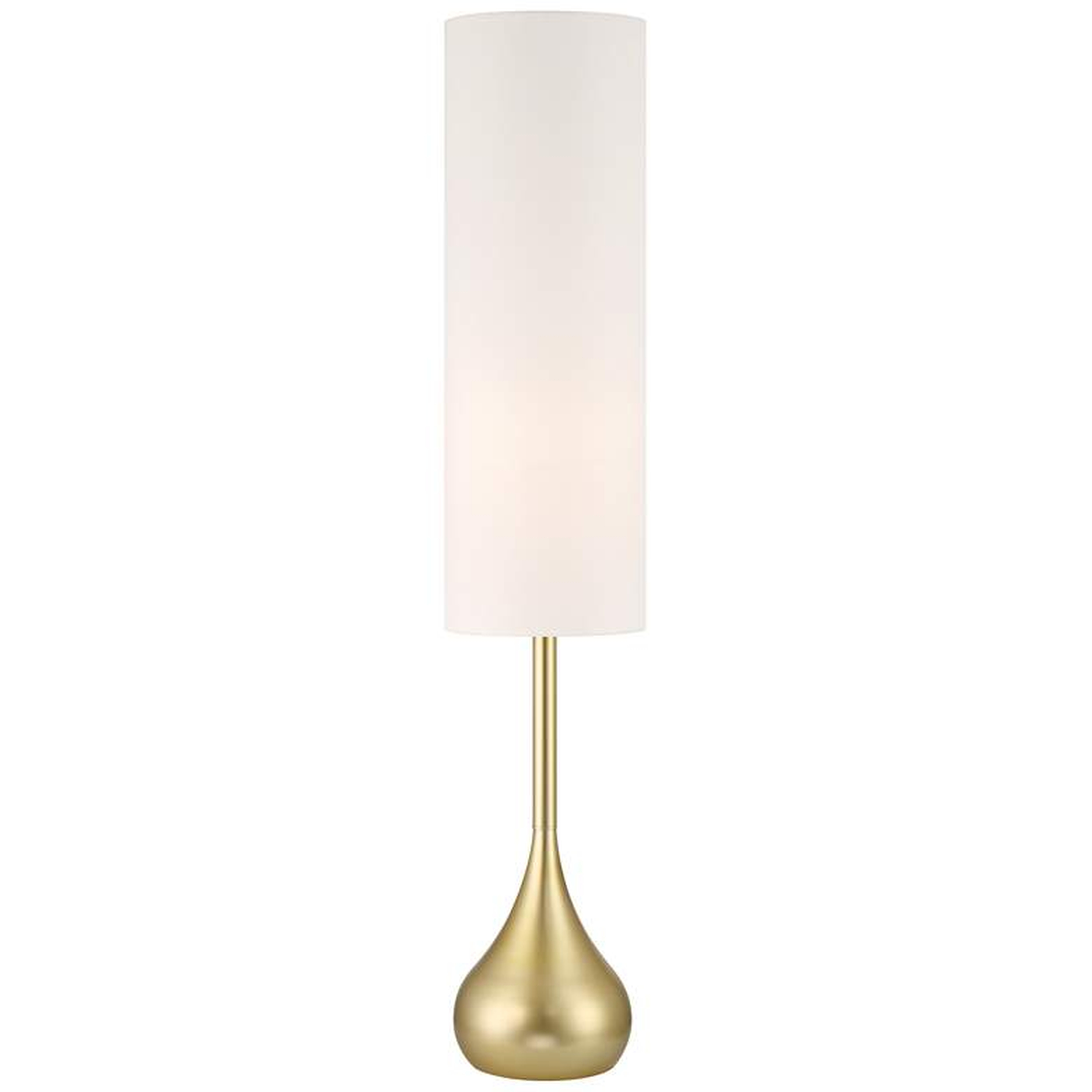 Possini Euro Moderne Droplet 62" High Soft Gold Floor Lamp - Lamps Plus