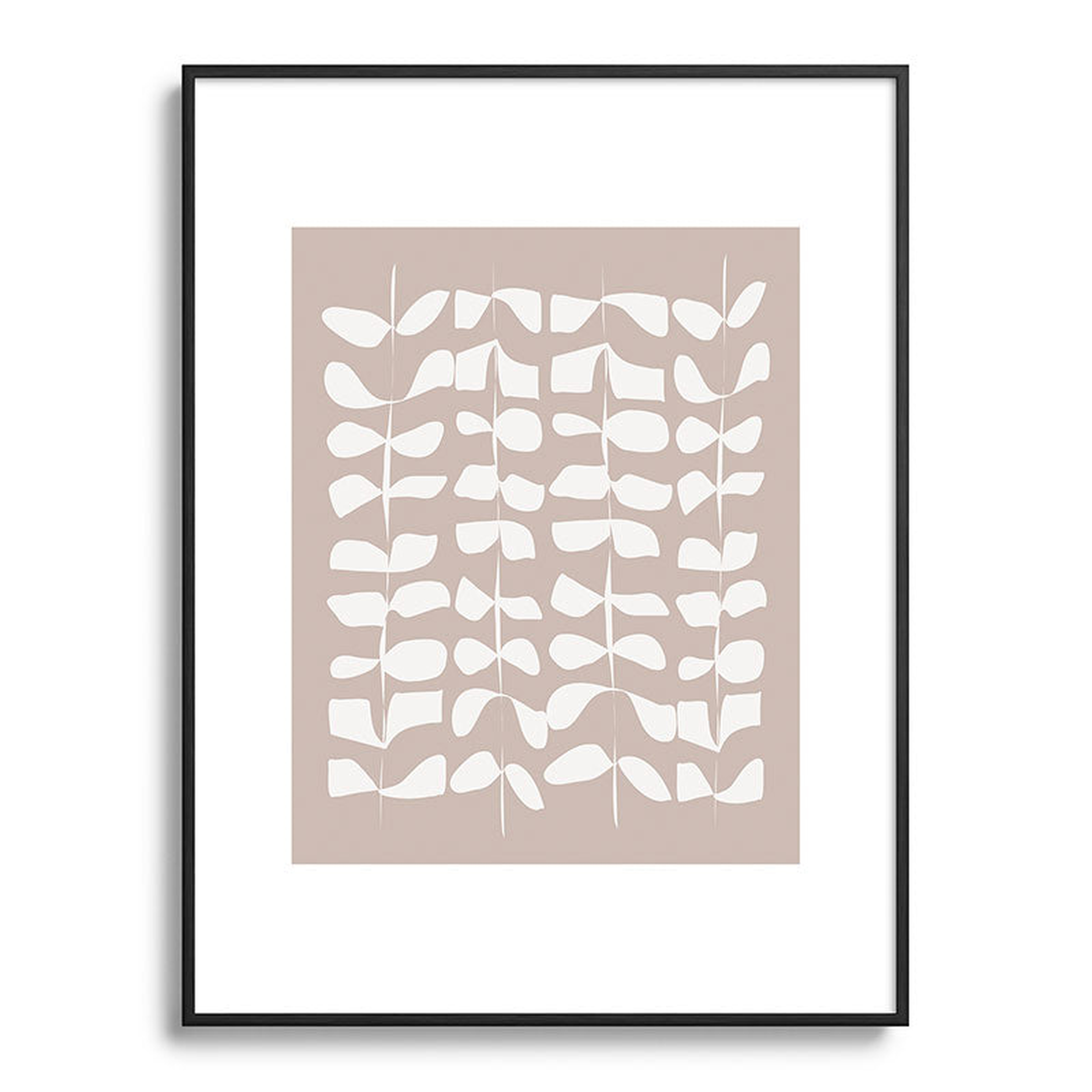 Kala Beige By Mirimo, Metal Framed Art Print - Deny Designs