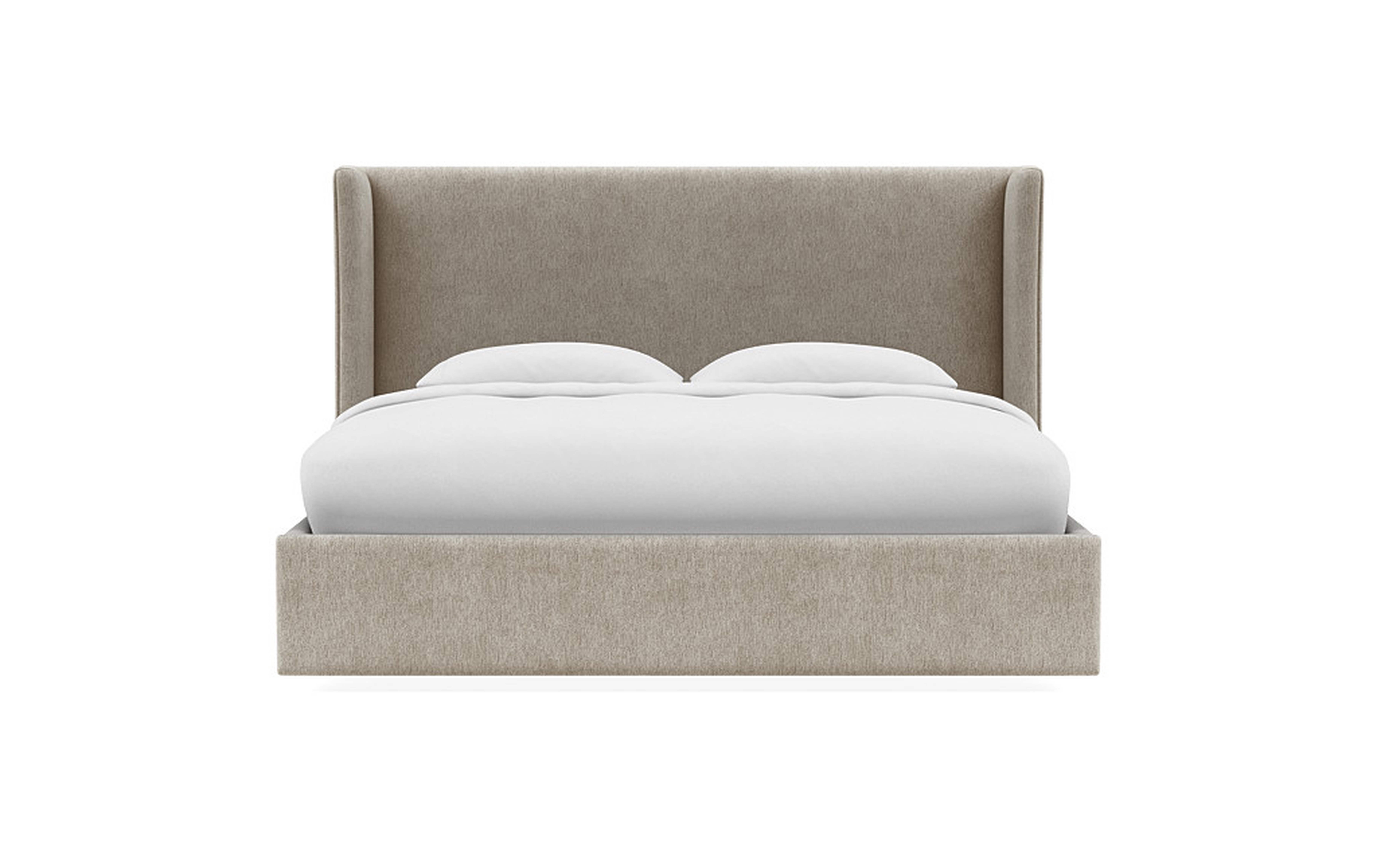 Graham Upholstered Bed - king 55" headboard height - No Storage Opt - Interior Define