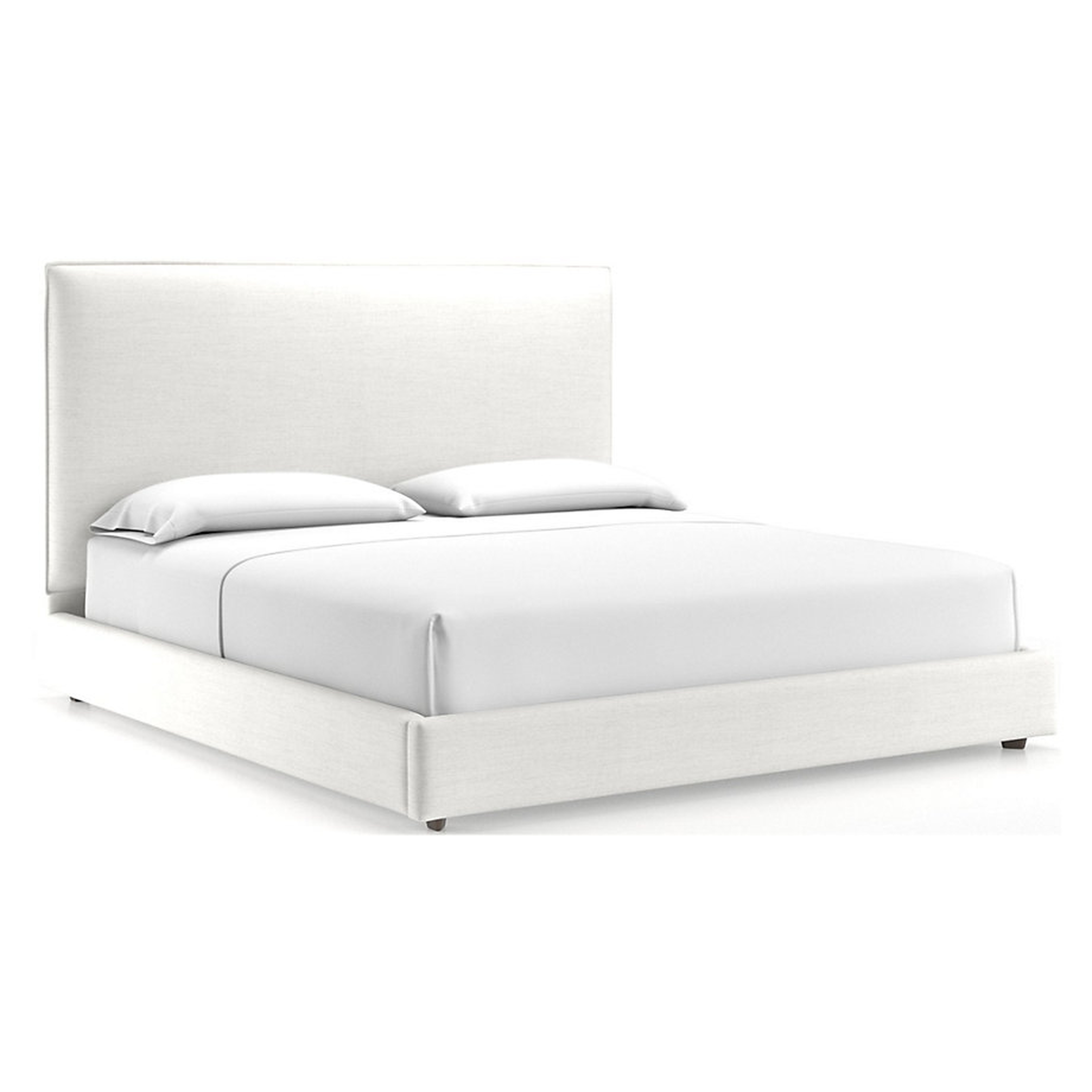 Lotus Upholstered King Bed with 53.5" Headboard - Crate and Barrel