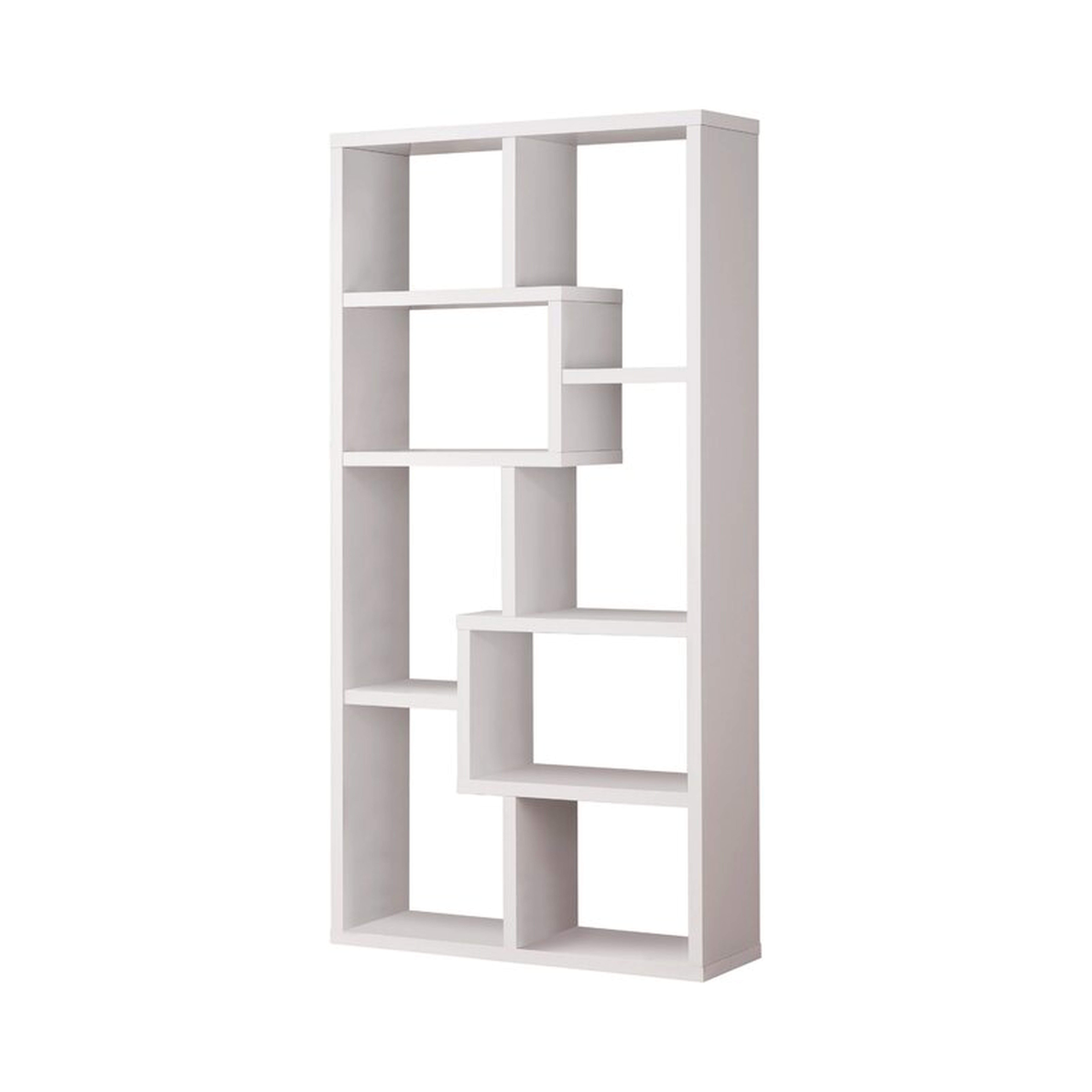 Tello 10-shelf Geometric Bookcase - Wayfair