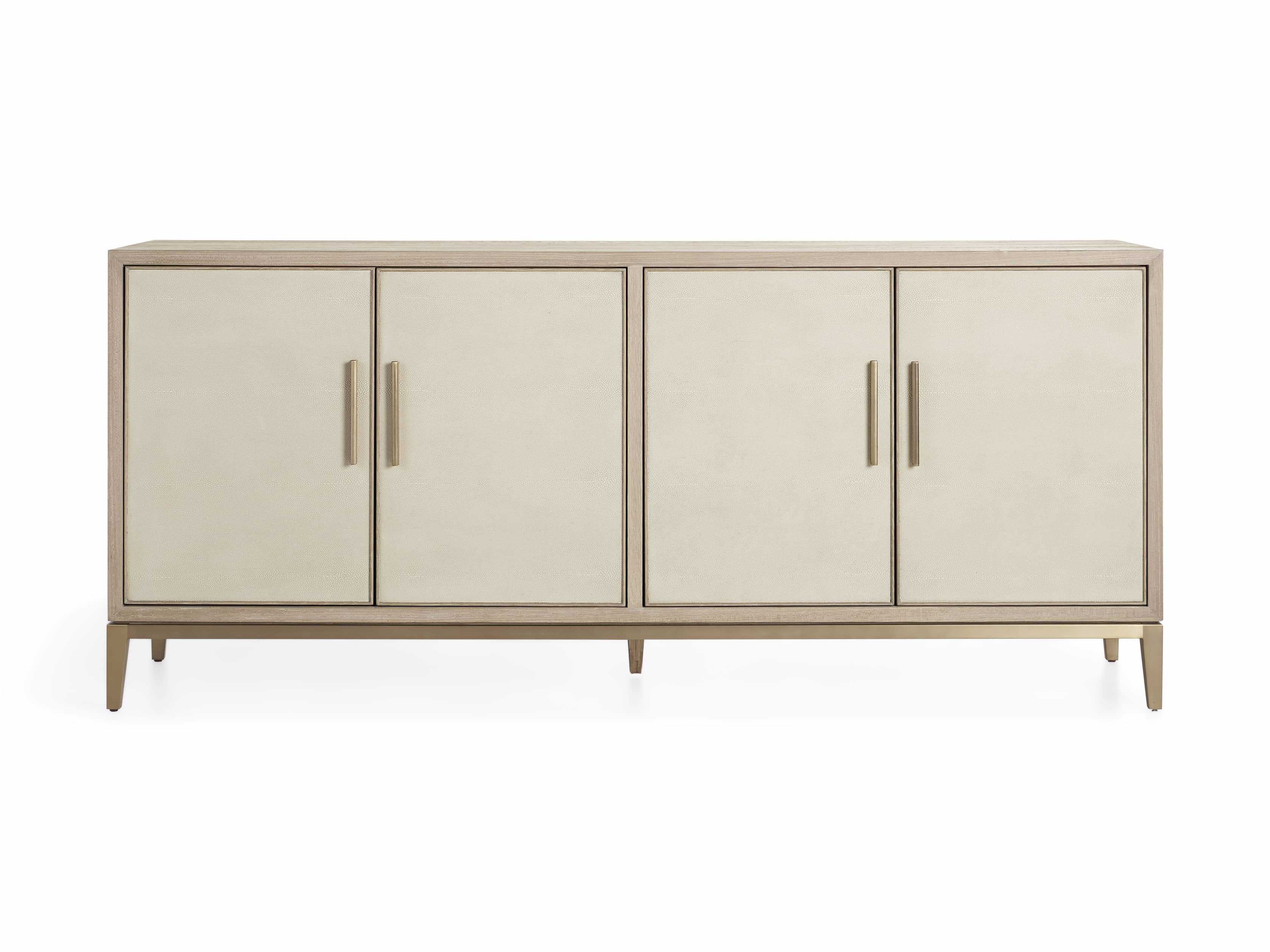 Malone Sideboard in Shagreen Natural  Bone - Arhaus