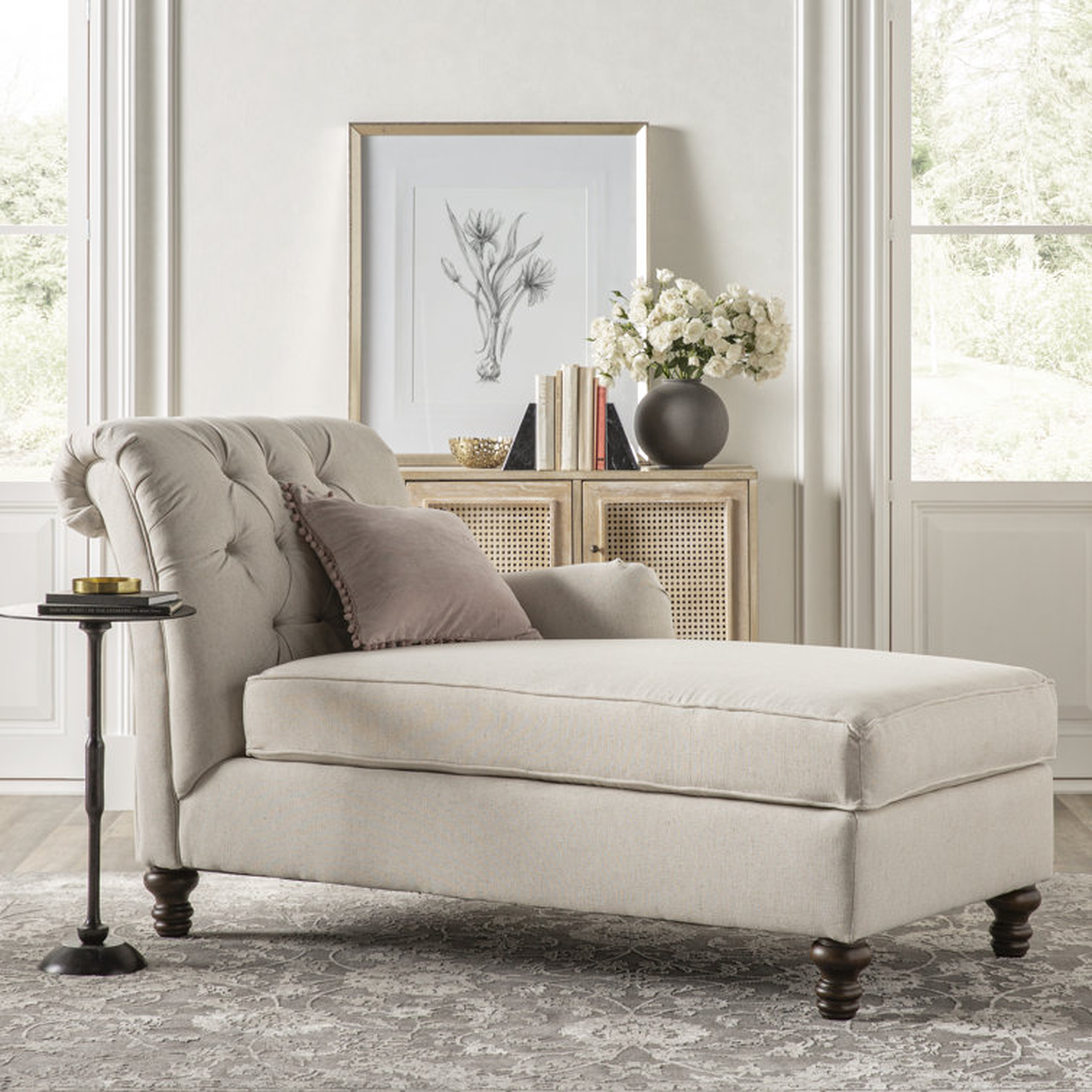 Amarrah Upholstered Chaise Lounge - Wayfair