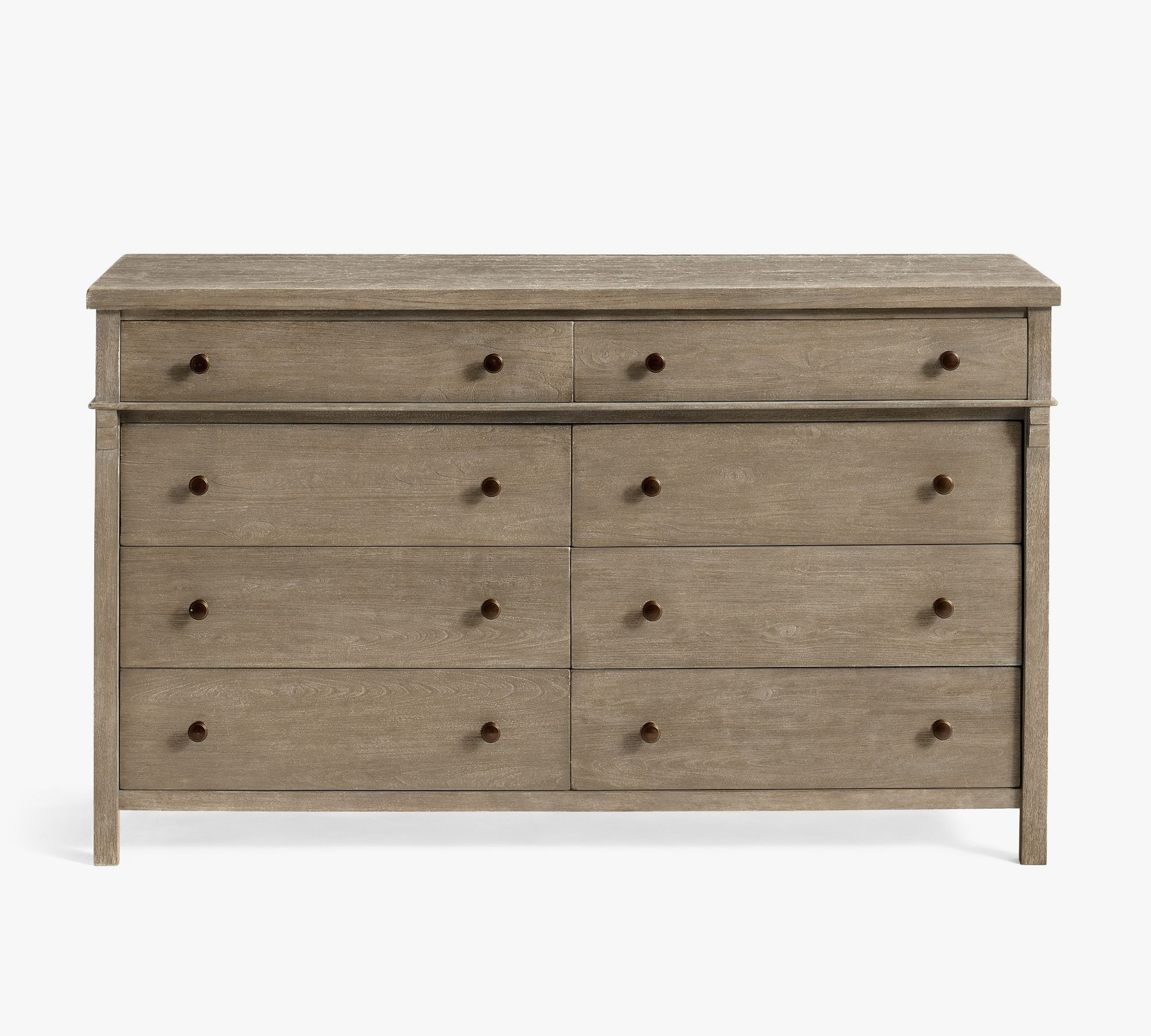 Toulouse 8-Drawer Dresser, Gray Wash - Pottery Barn