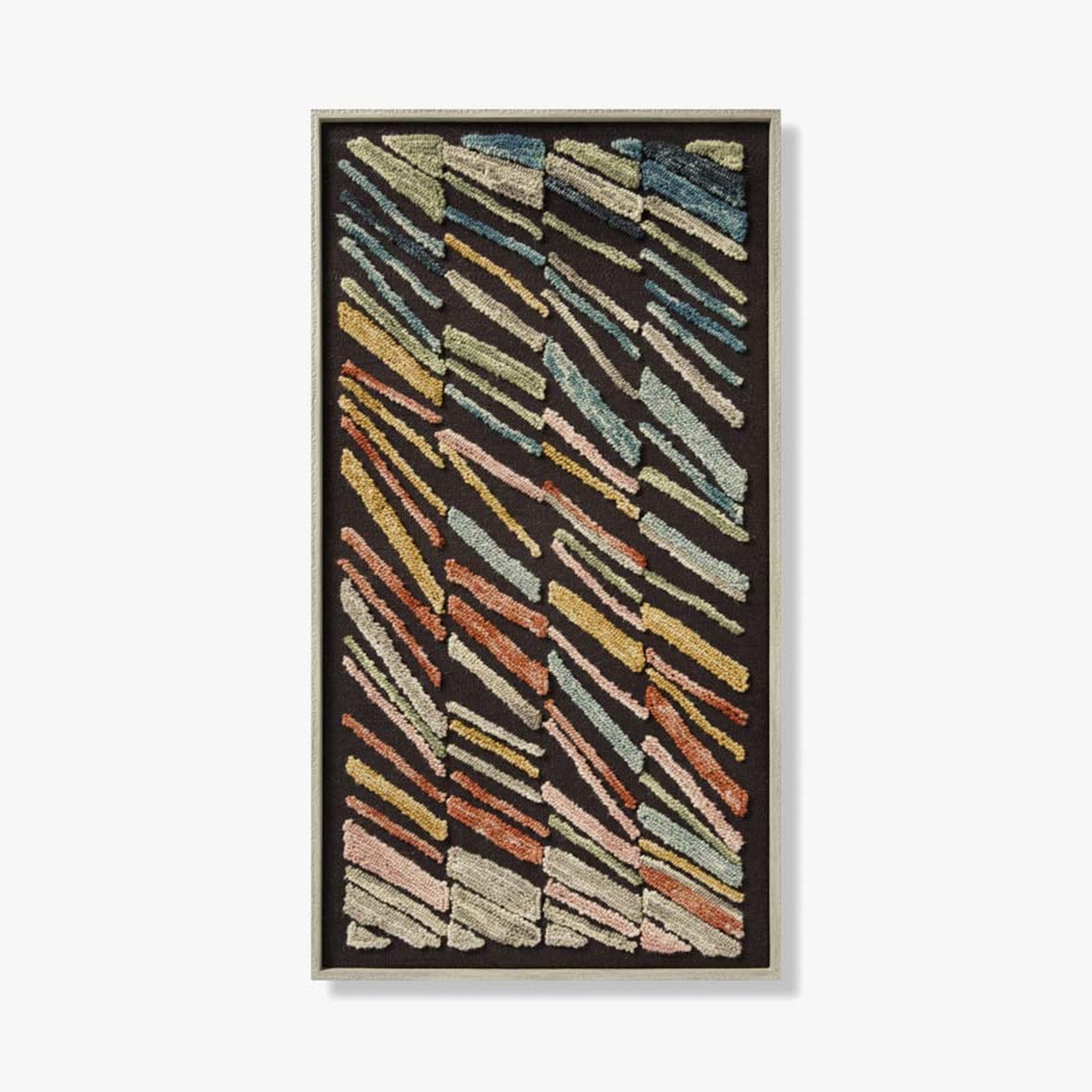 Loloi Windblown Black / Multi 4'-5" x 2'-5" Wall Art - Loloi Rugs