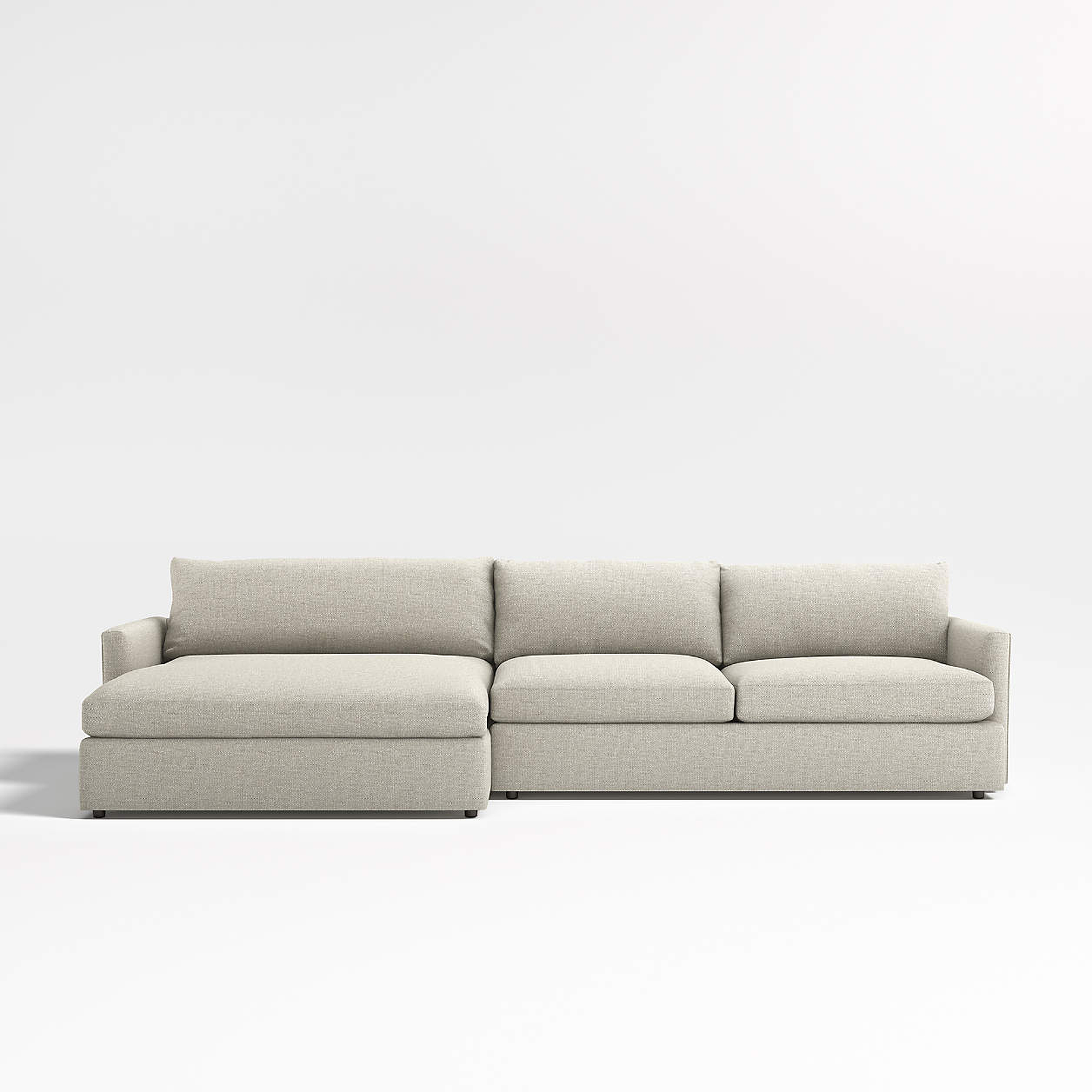 Lounge Deep 2-Piece Left-Arm Extra Wide Chaise Sectional Sofa - Crate and Barrel