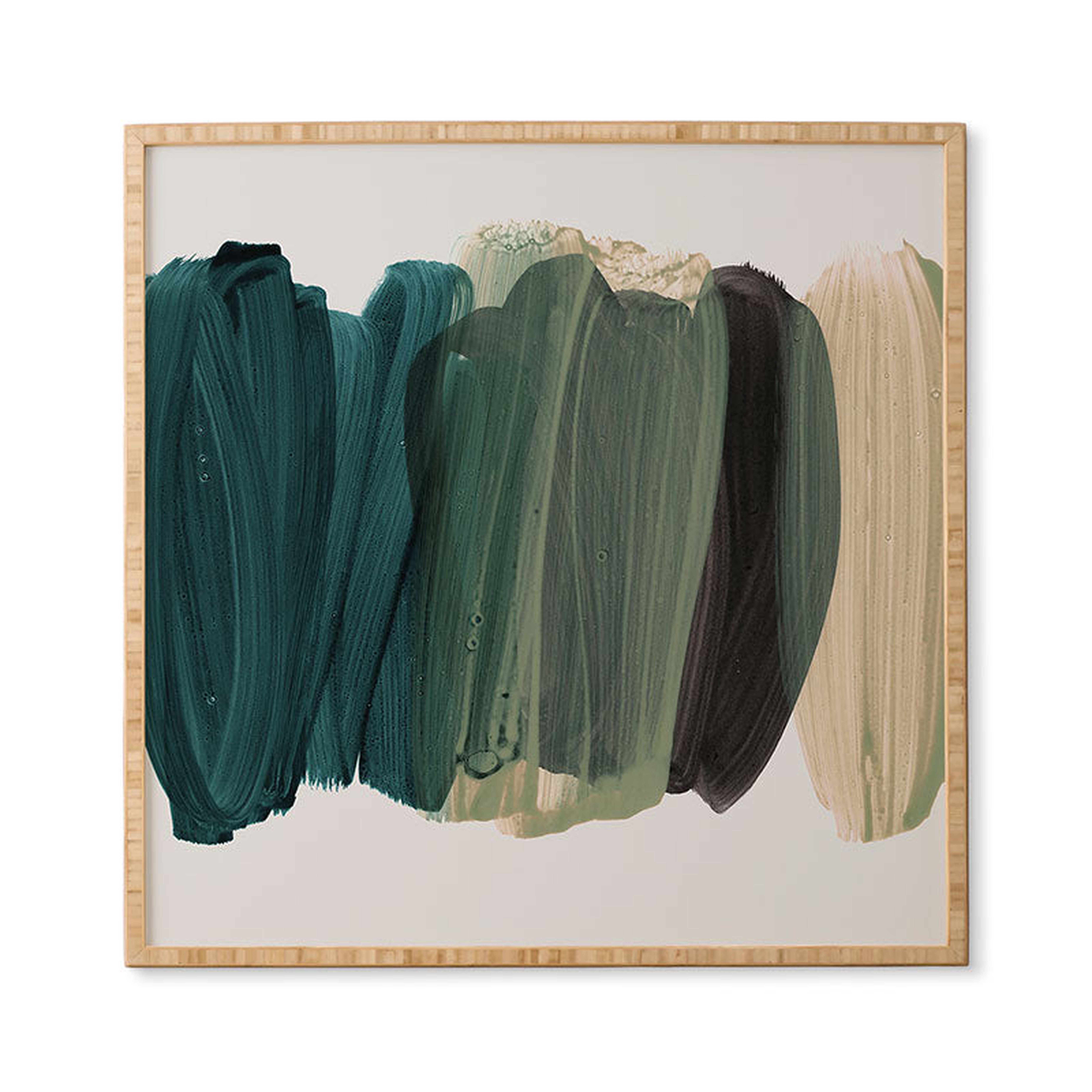 Minimalism 81 by Iris Lehnhardt - Framed Wall Art Bamboo 30" x 30" - Wander Print Co.