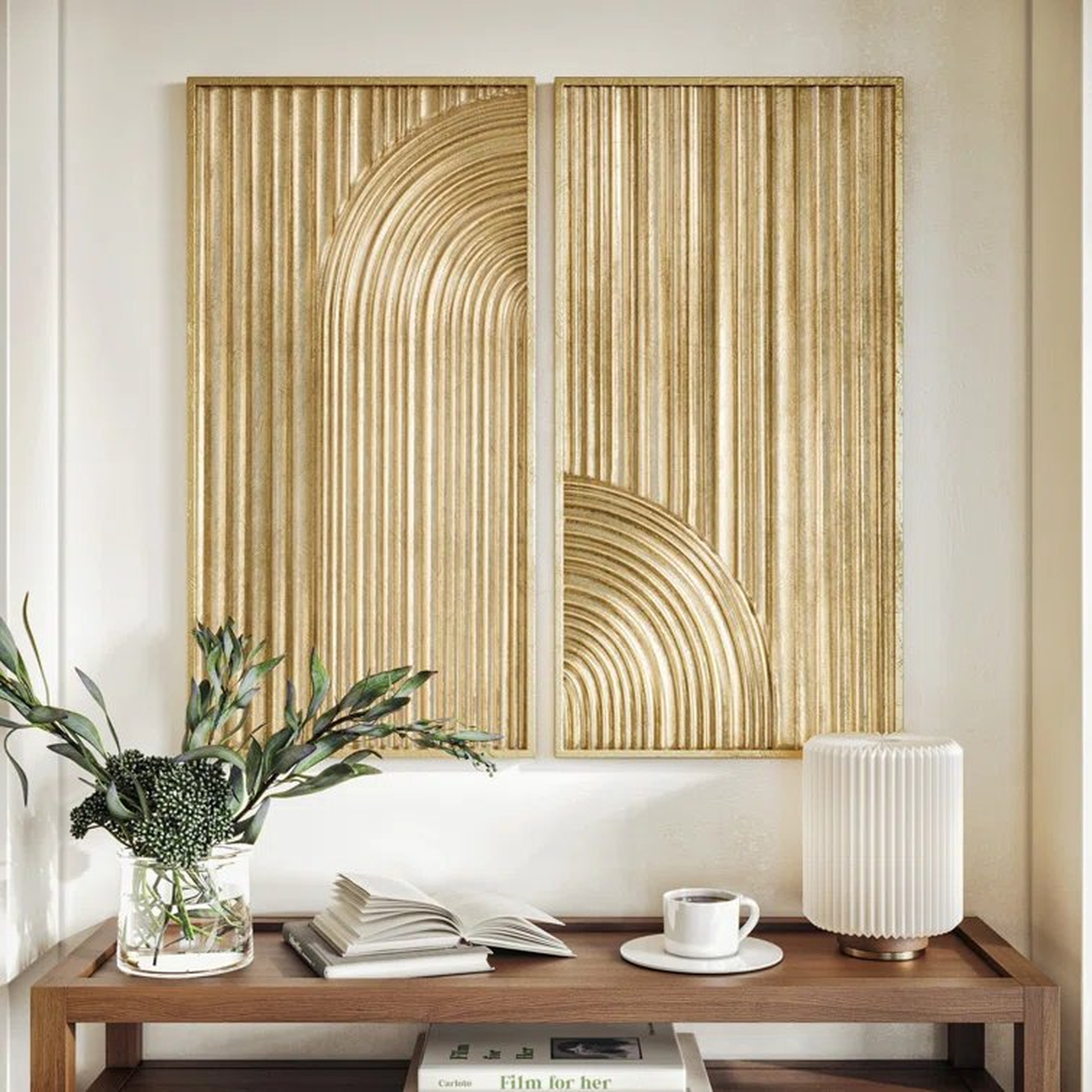 Elysia Abstract Metal Modern Wall Décor (Set of 2) - Wayfair