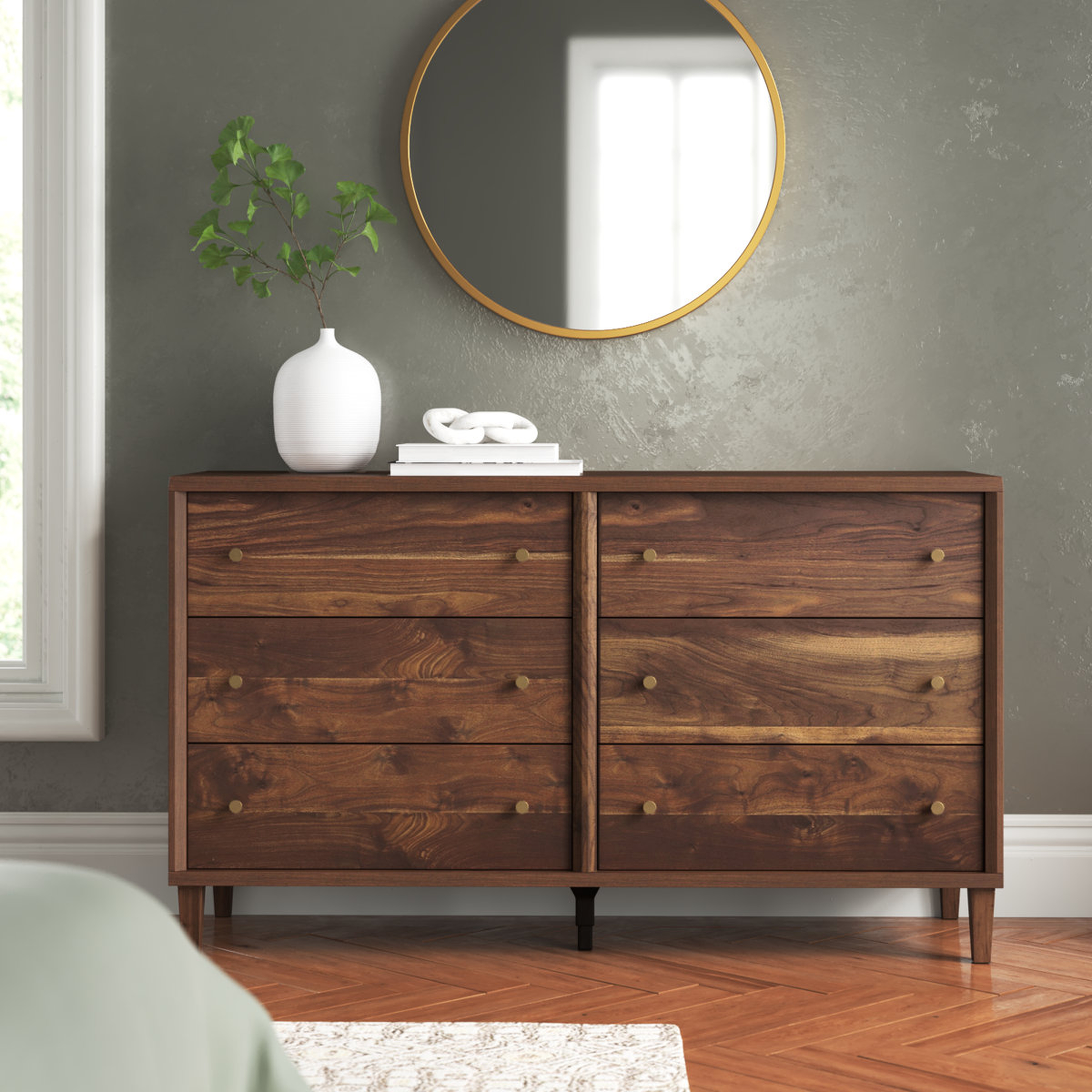 Harry 6-Drawer 59'' W Double Dresser - Wayfair