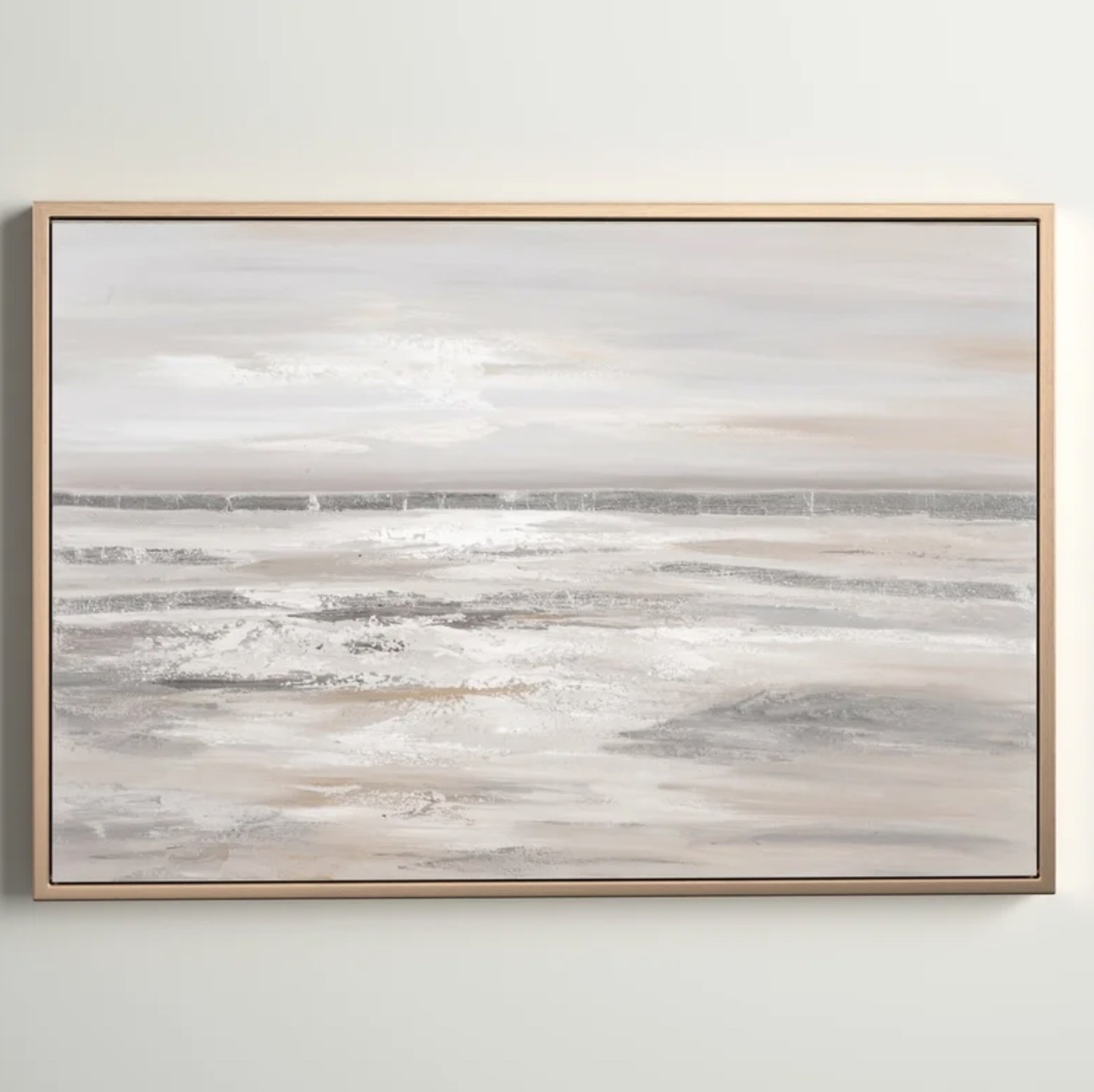 'Silver Landscape' Framed Oil Painting Print on Canvas - Wayfair