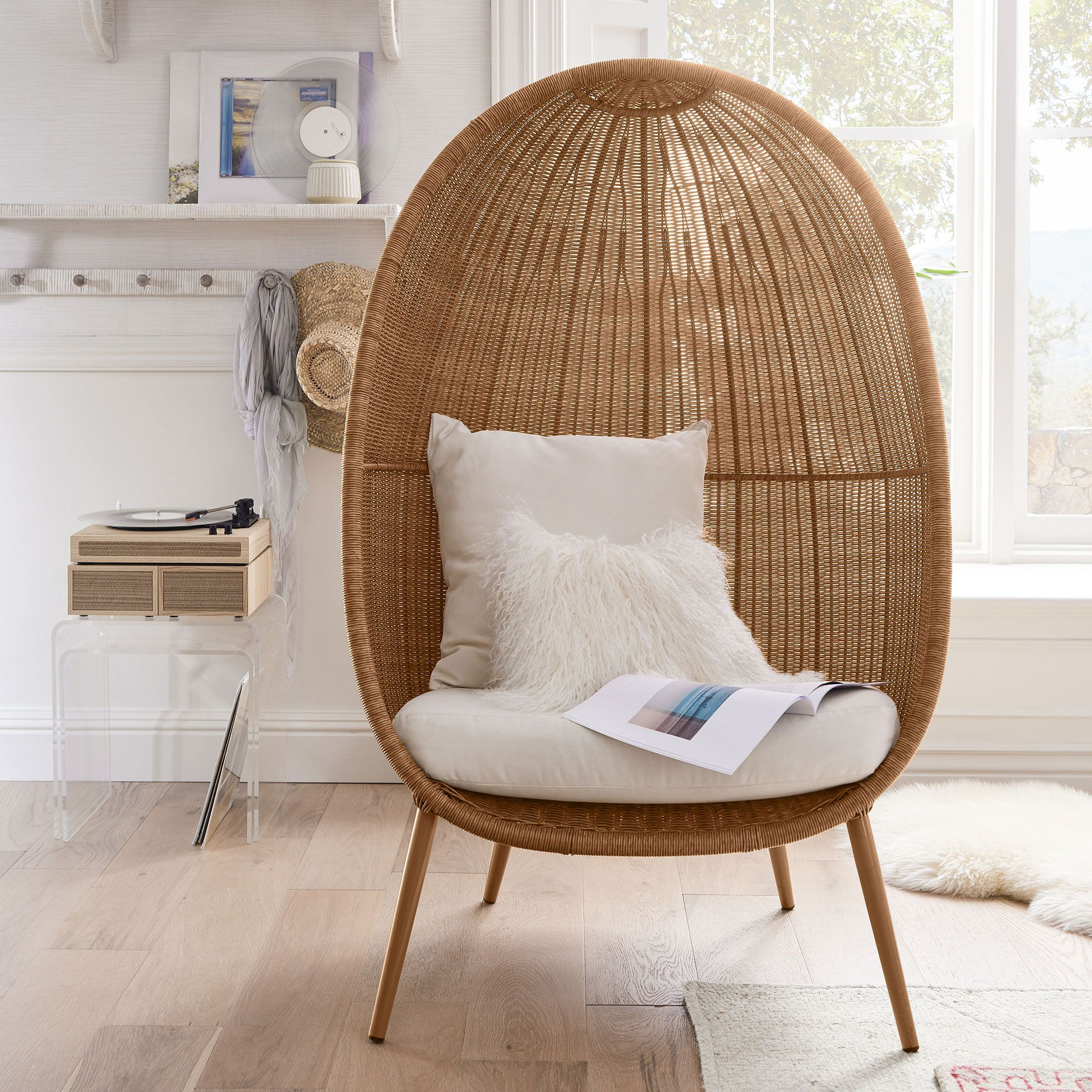 Woven Cave Chair, Natural - Pottery Barn Teen