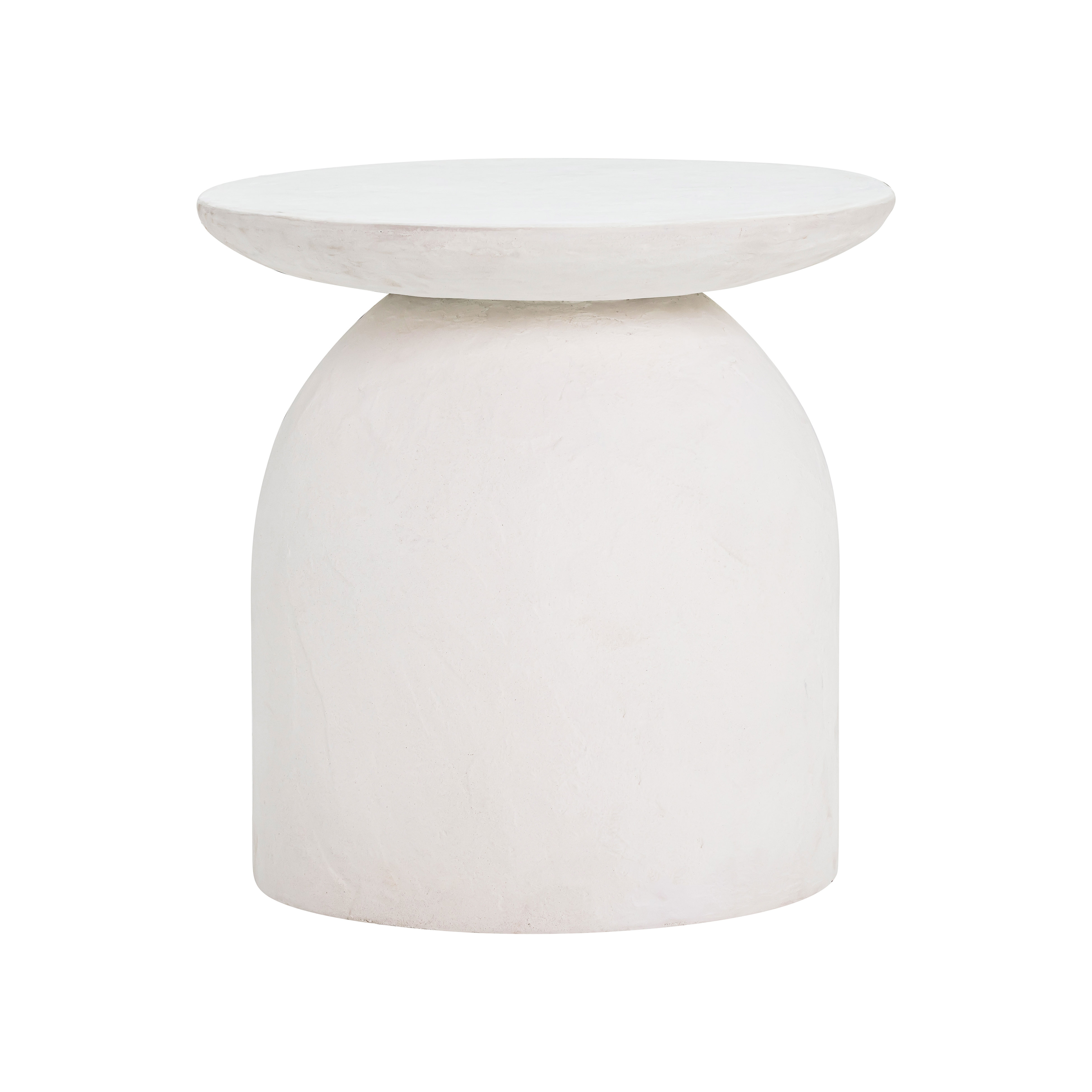 Aloe White Concrete Side Table - TOV FURNITURE