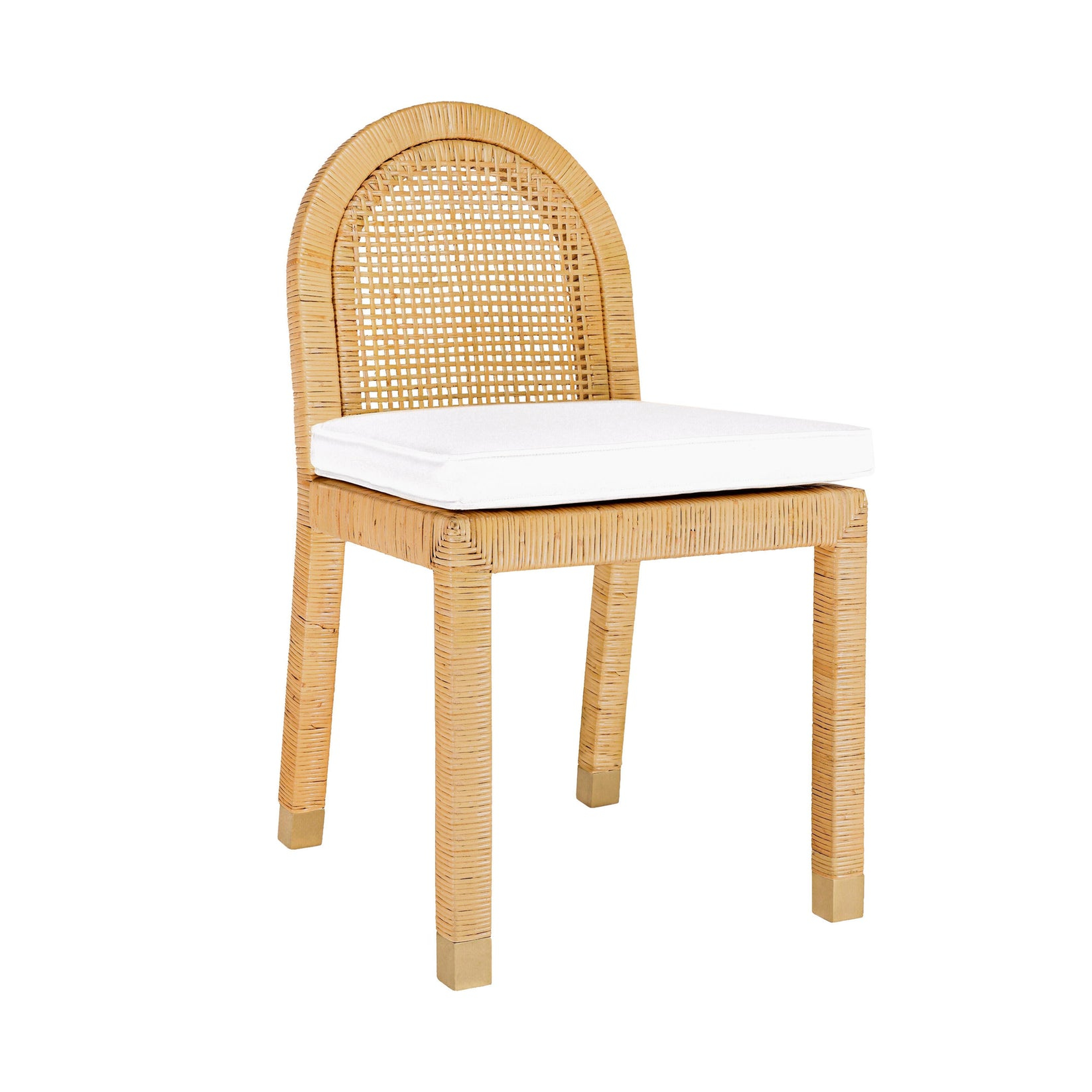 Amara Natural Rattan Arched Back Dining Chair - TOV FURNITURE