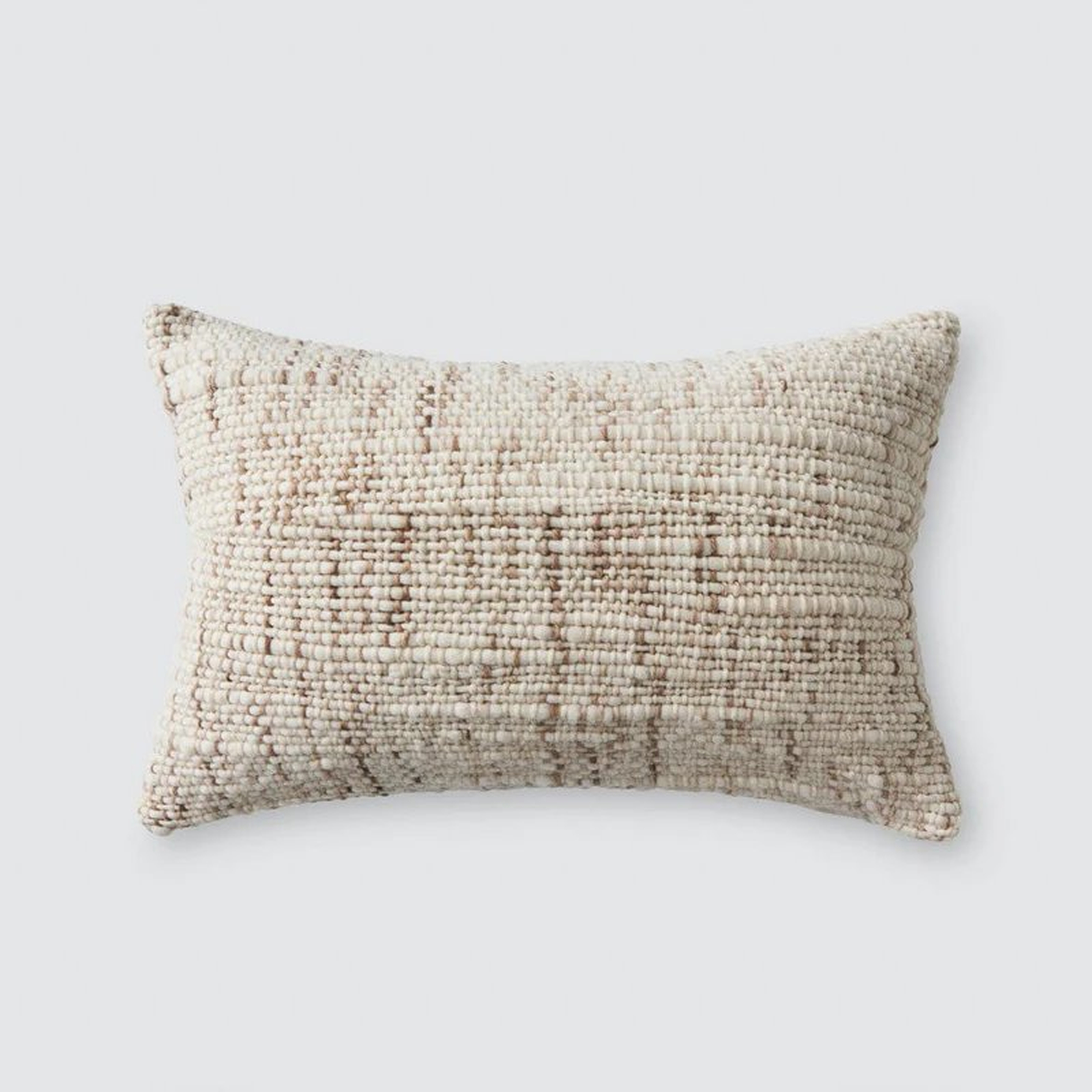 The Citizenry Isidora Lumbar Pillow | Small | 12" x 20" | Tan - The Citizenry