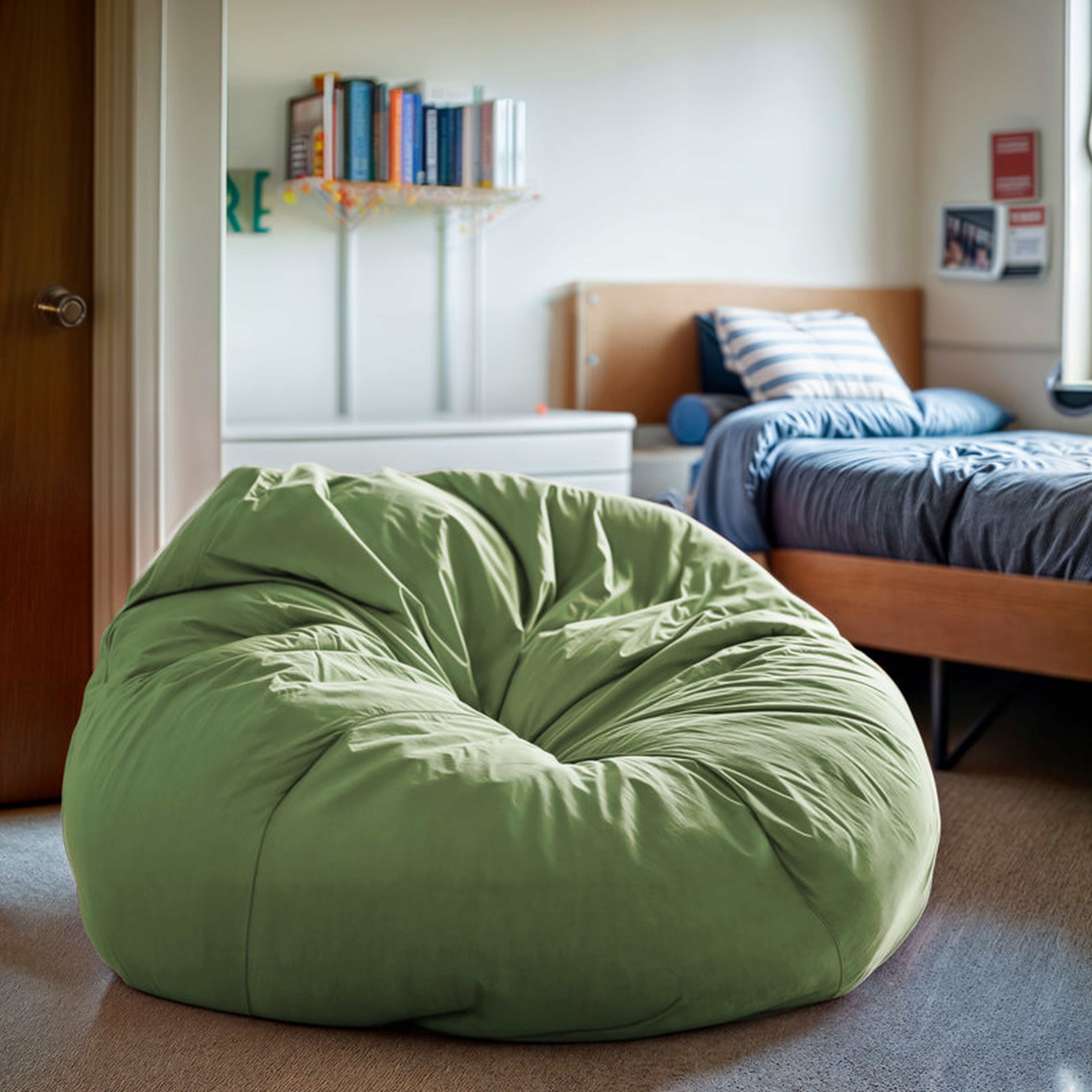 Classic Refillable Cotton Bean Bag Chair - Wayfair