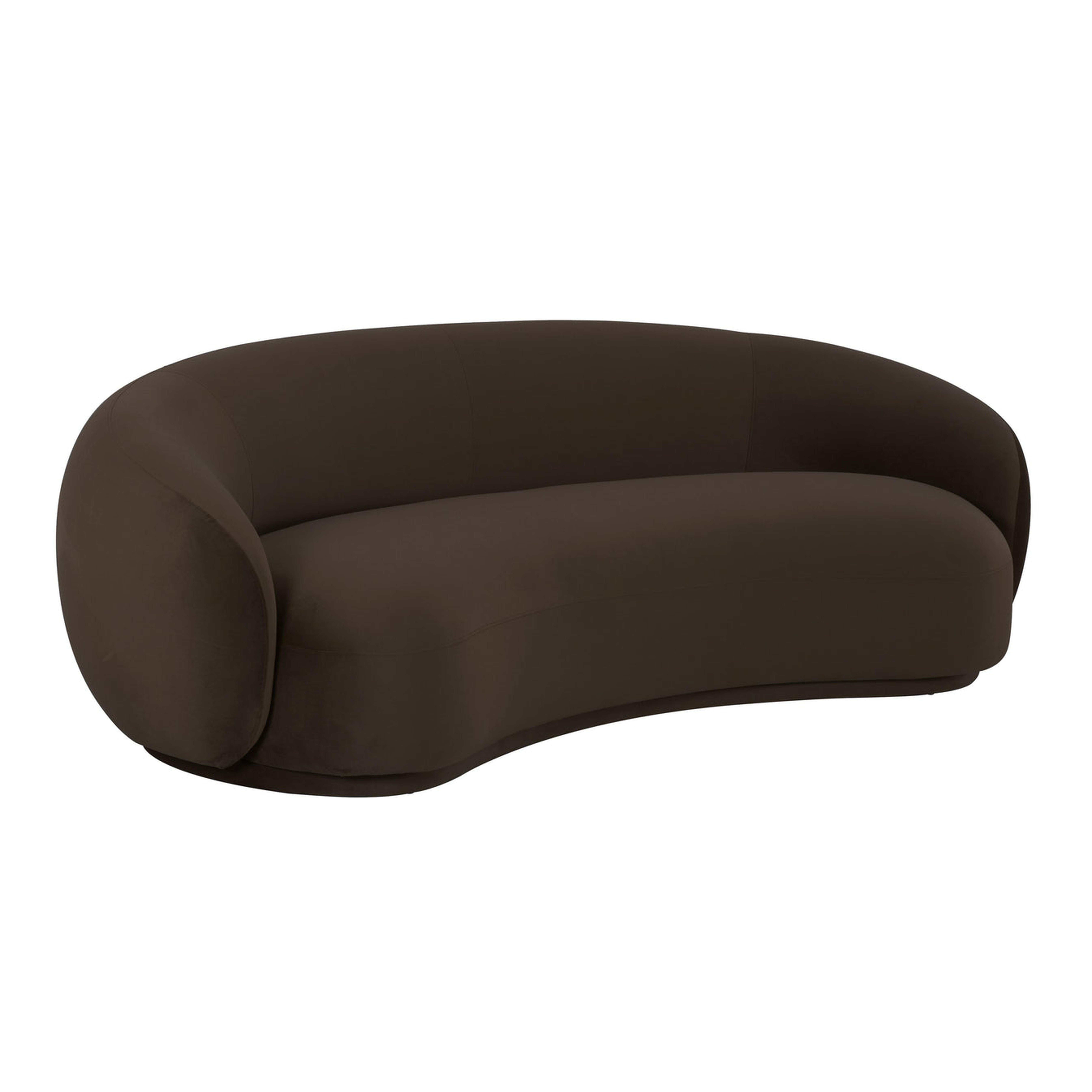 Kendall Velvet Sofa - Brown - TOV FURNITURE