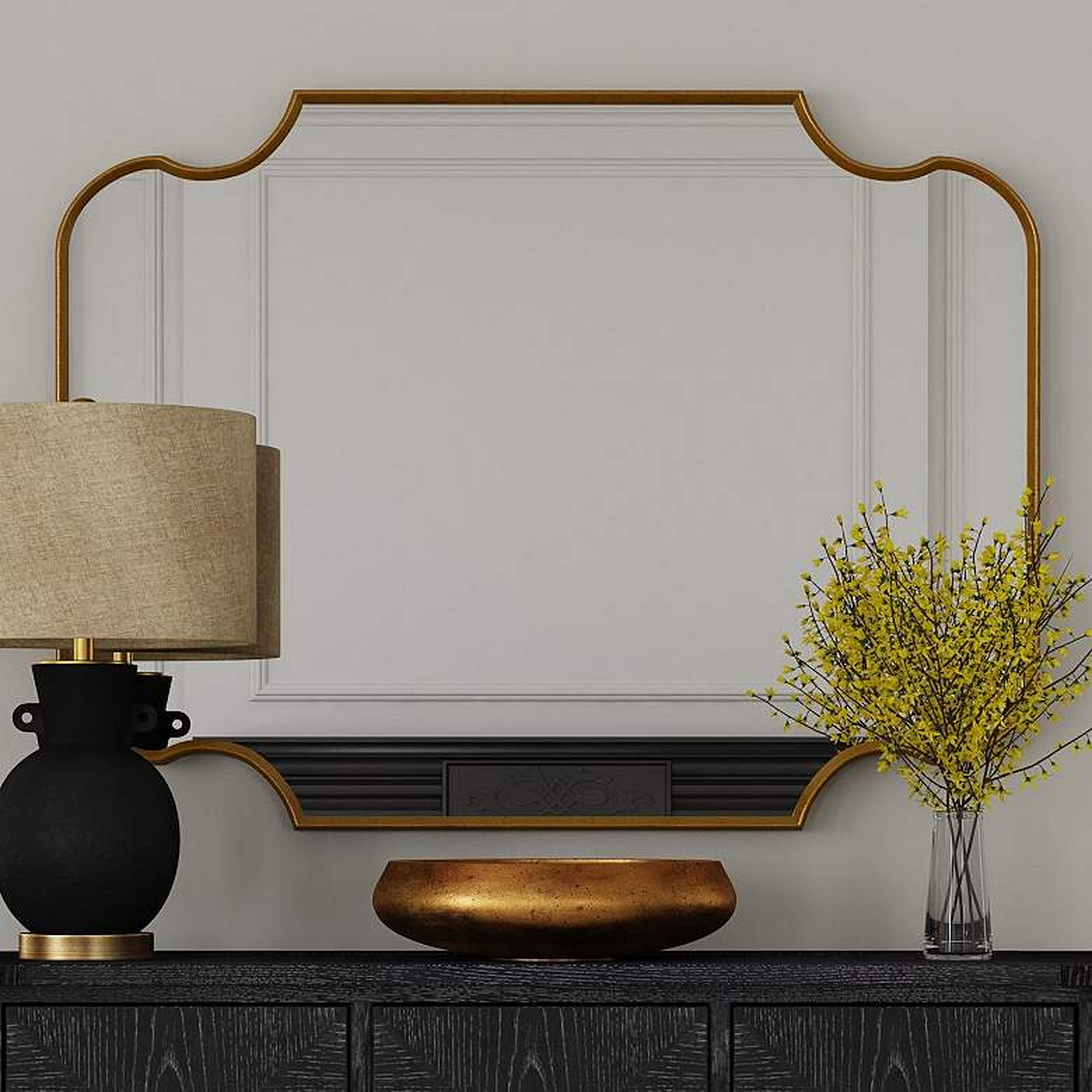 Lyenda 48"H Modern Styled Wall Mirror - Lamps Plus