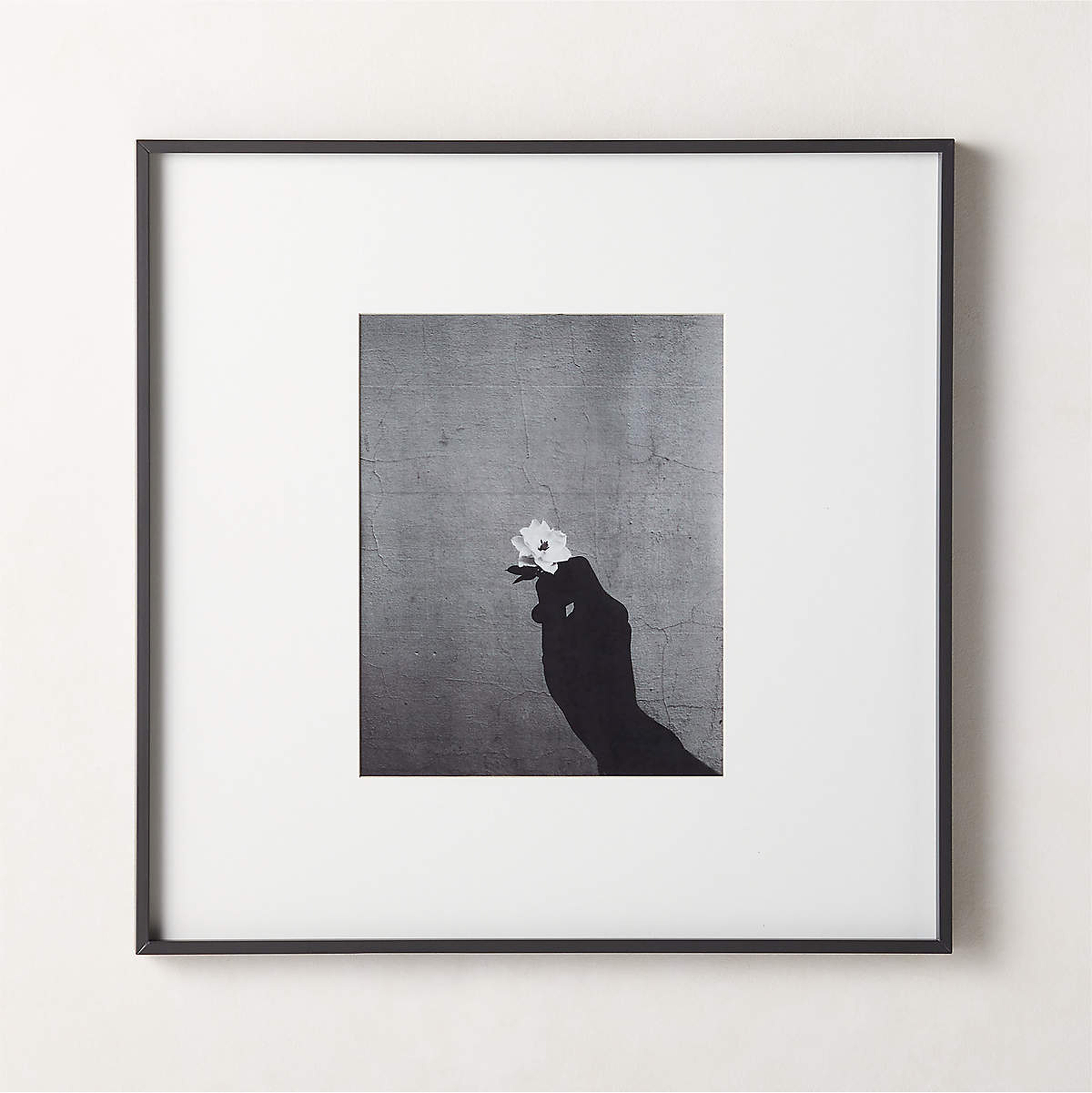 gallery black picture frame 24" x 24" - CB2