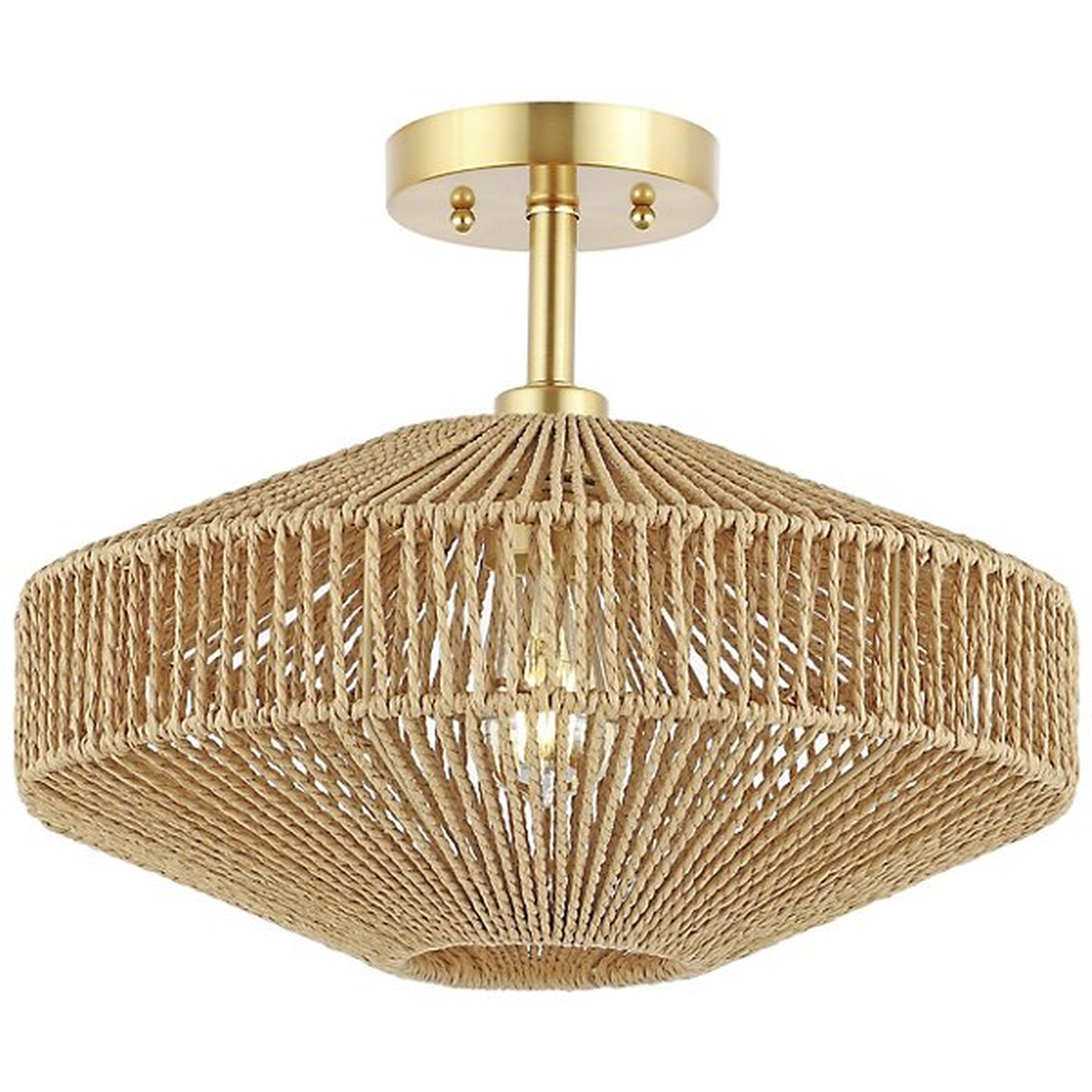 Reeta Geometric Semi-Flushmount - Alder & Ore