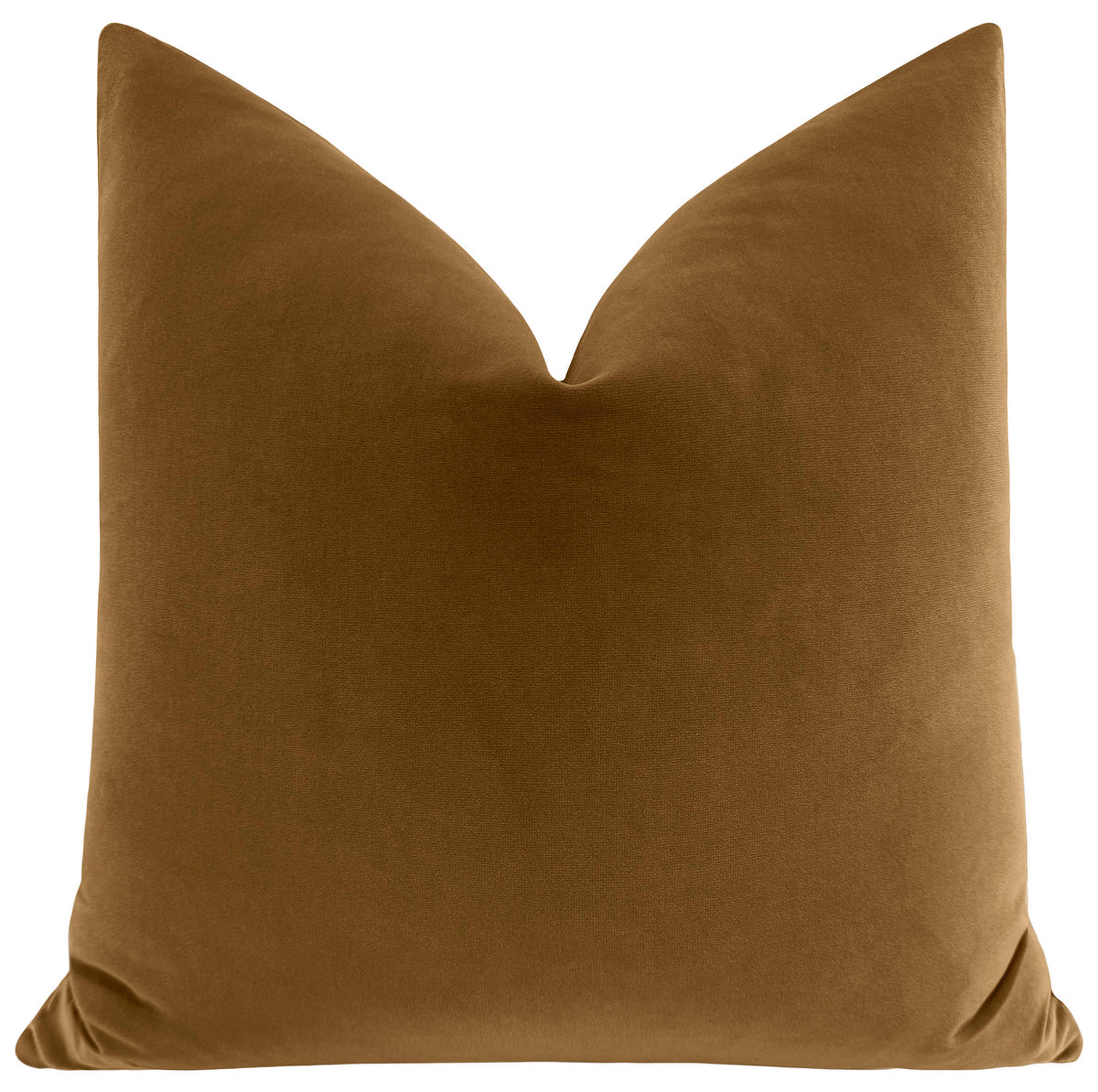 SIGNATURE VELVET // MARRAKESH GOLD - 20" X 20" / Knife Edge - Little Design Company