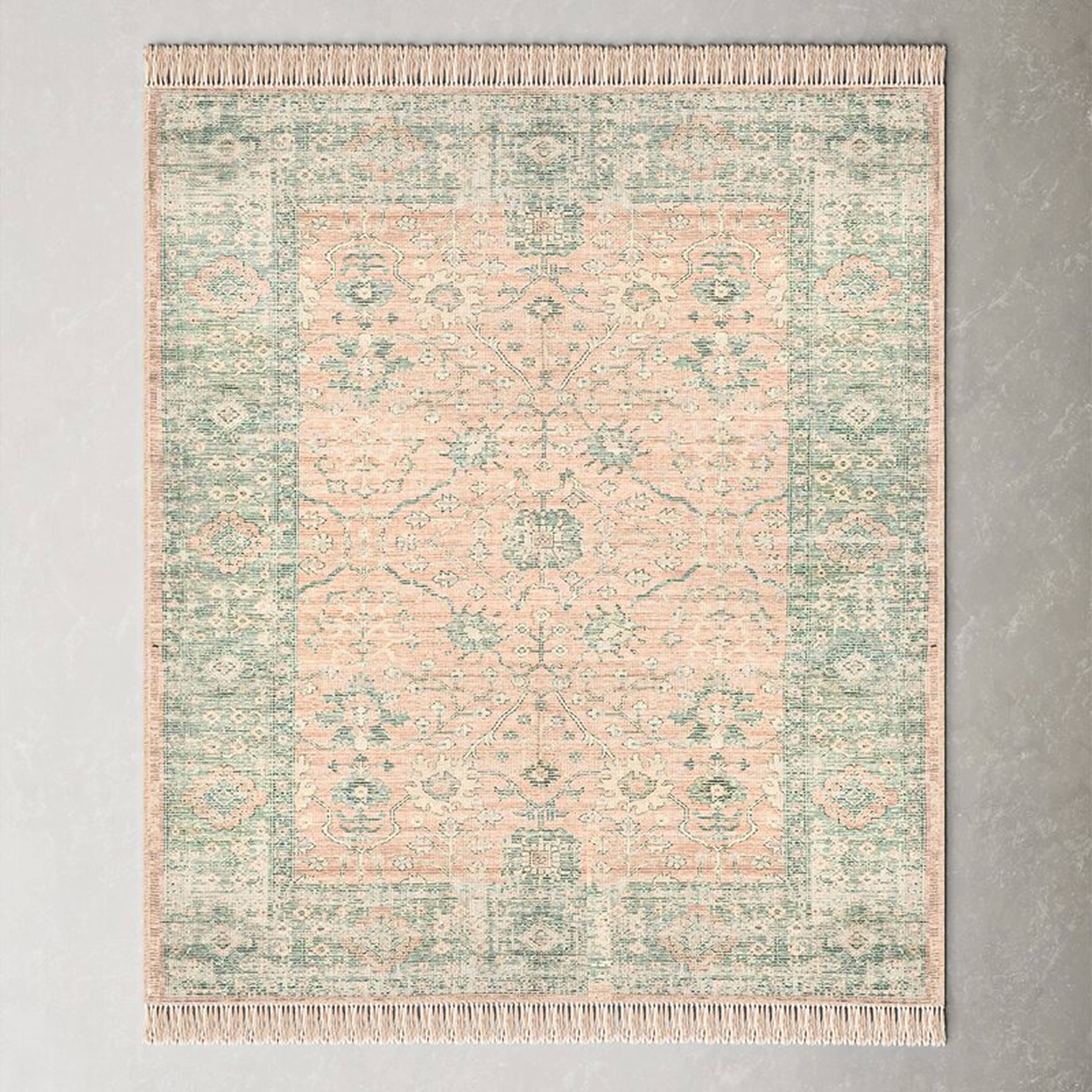 Caseville Oriental Handwoven Sage Green Area Rug - Wayfair