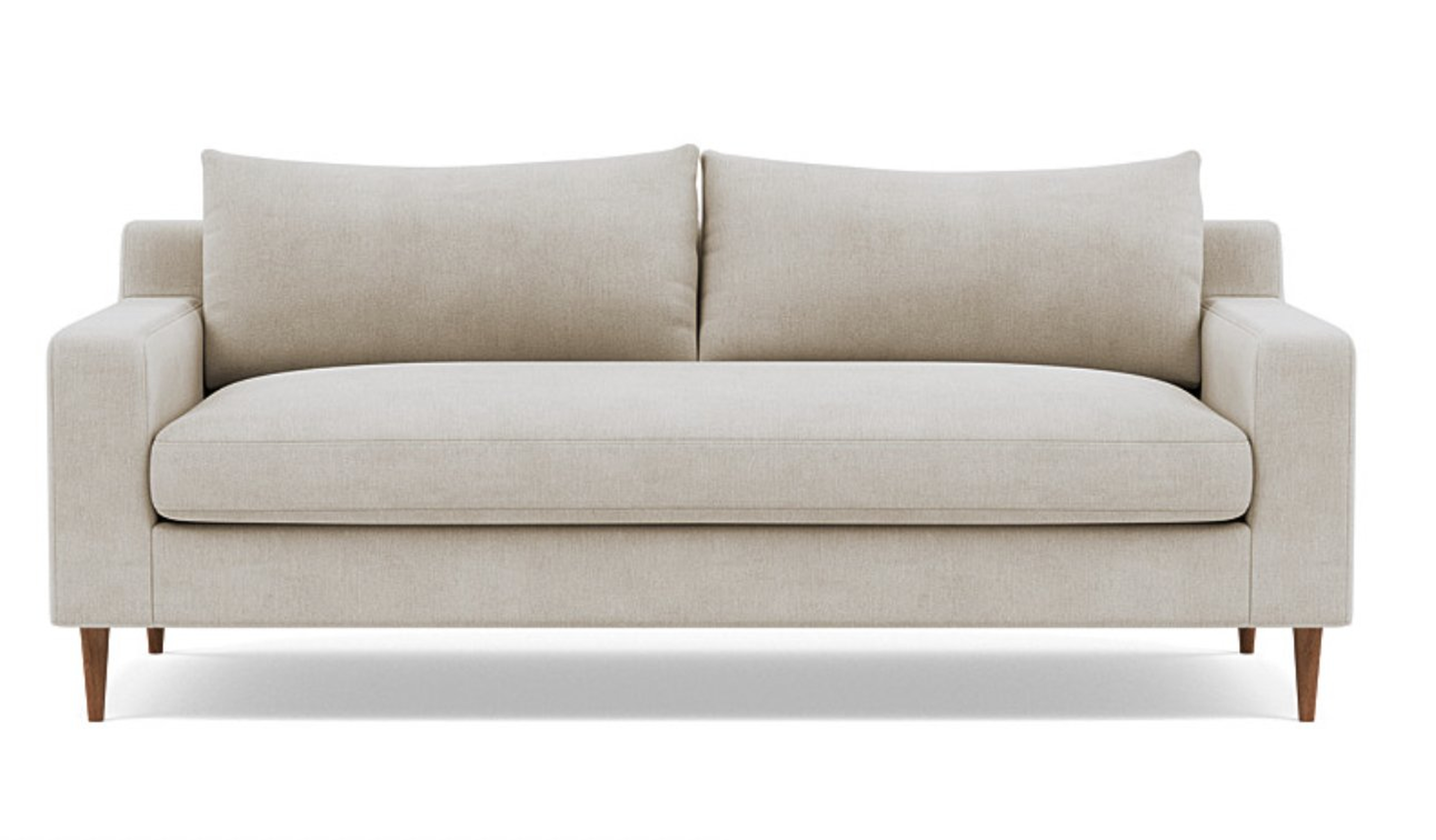 Sloan Fabric 2-Seat Sofa / Limestone Performance Antimicrobial Chenille - Interior Define
