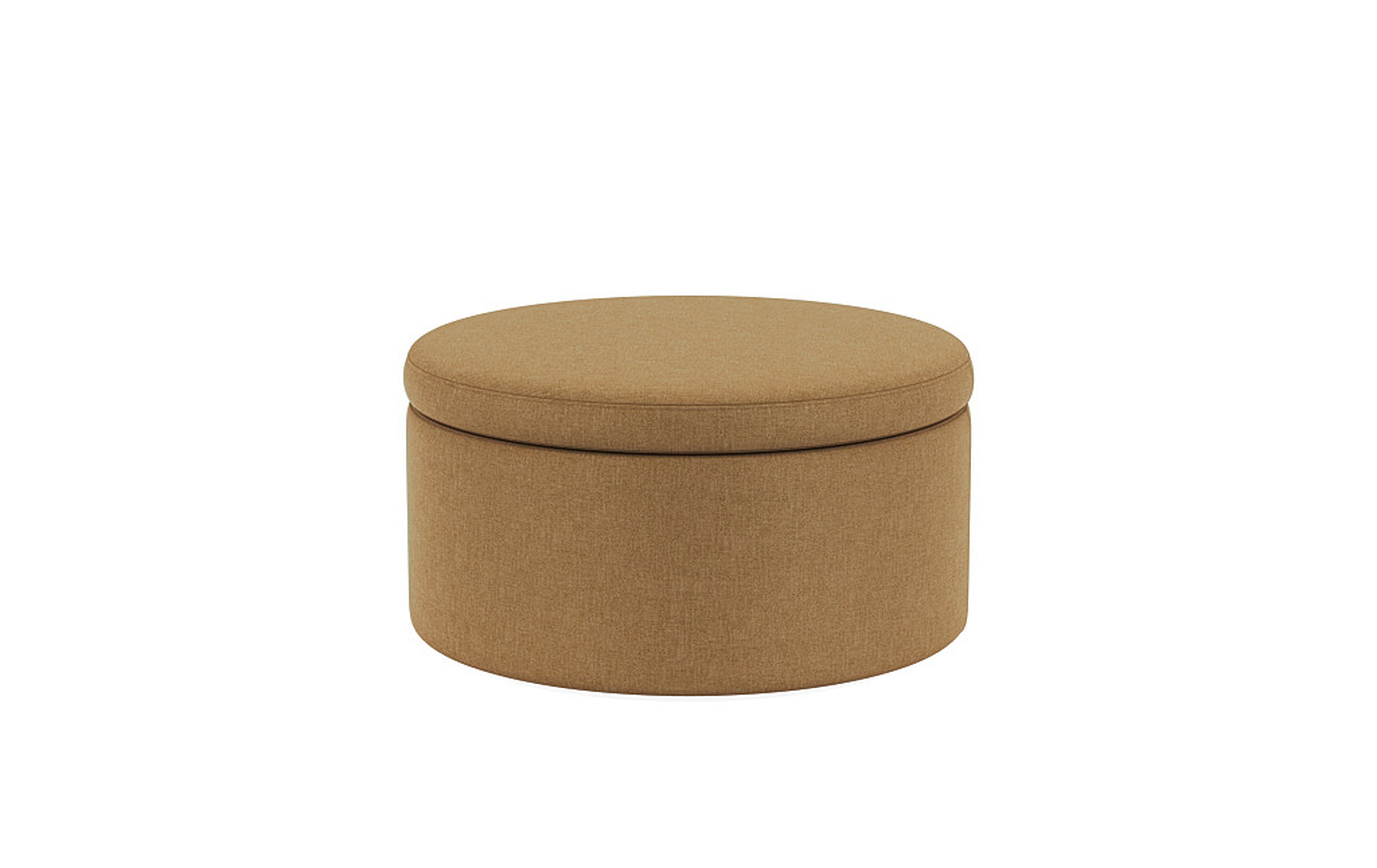 Colten Round Storage Coffee Table Ottoman - Interior Define