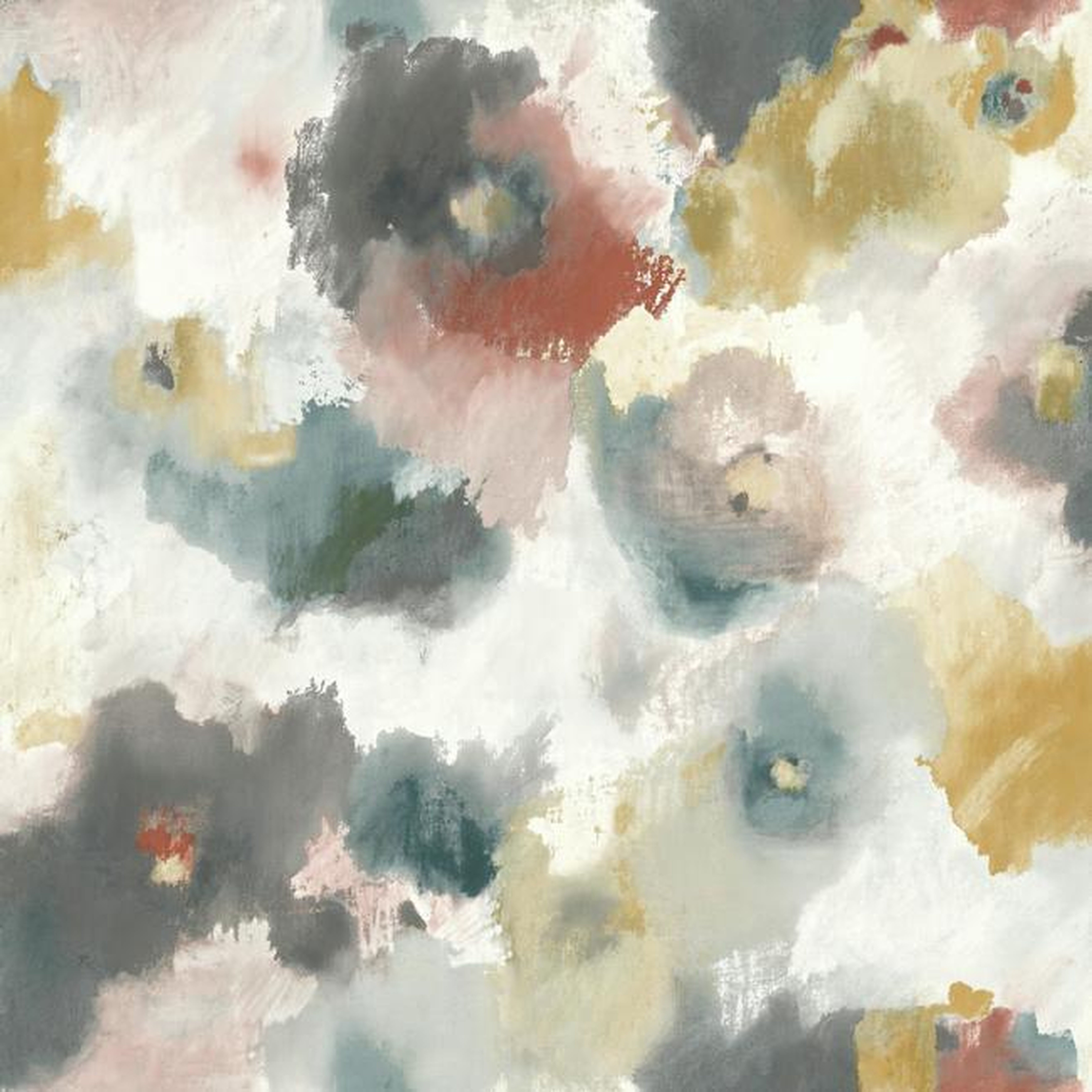 Impressionist Floral Wallpaper - York Wallcoverings