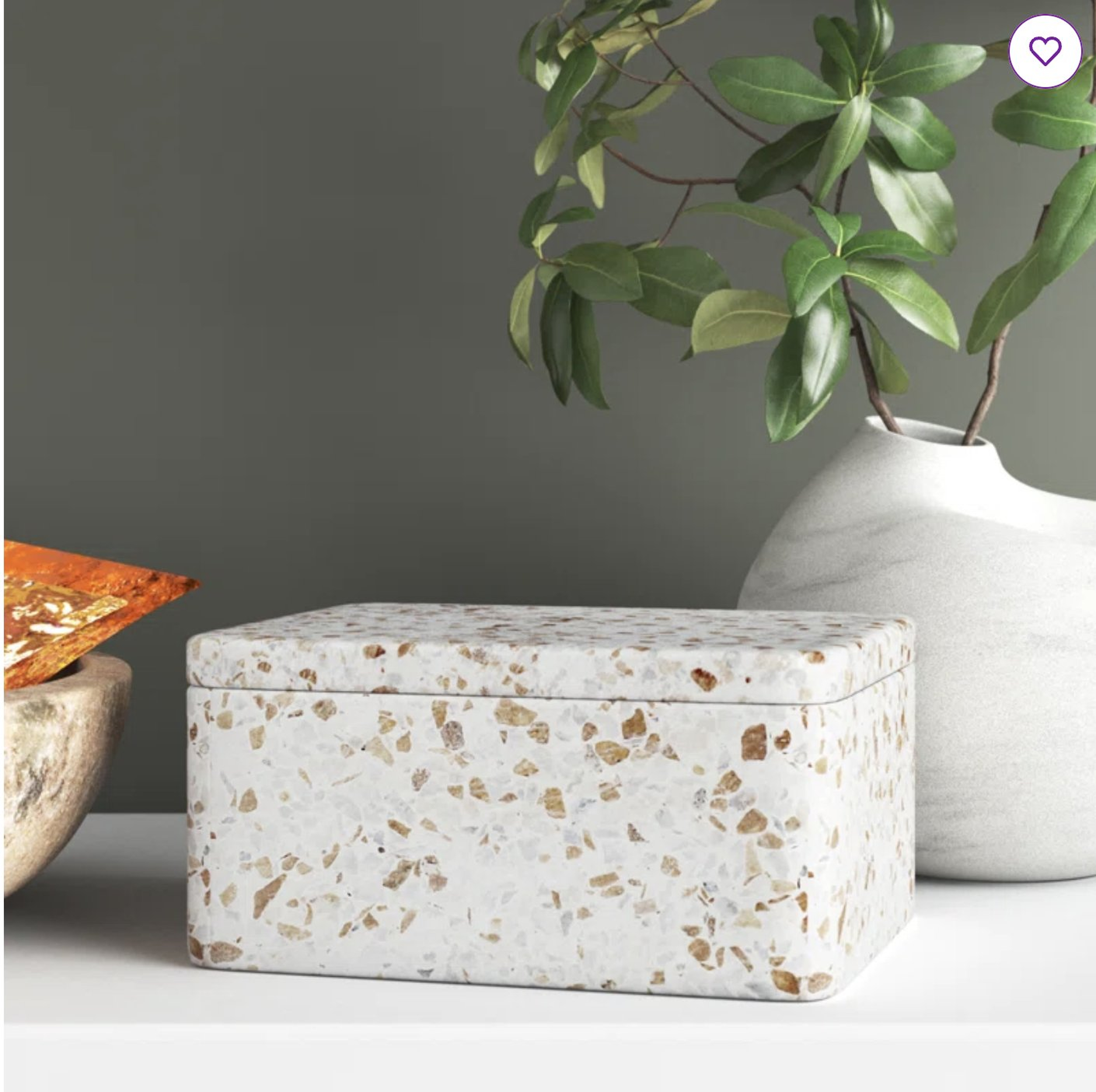Balko Marble Decorative Box 3'' H X 7'' W X 7'' D - Wayfair
