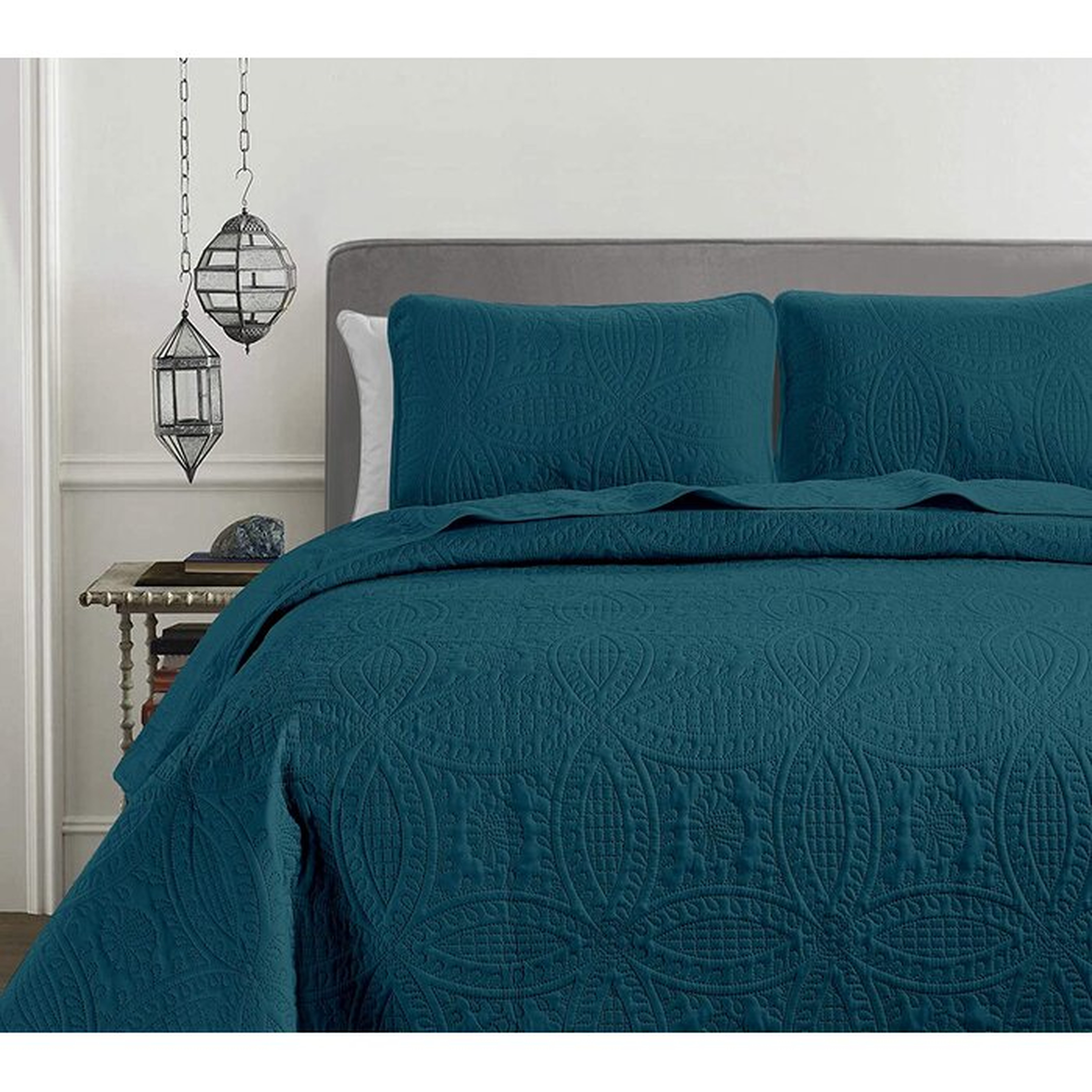 Ericson Microfiber Reversible 3 Piece Coverlet / Bedspread Set - Wayfair